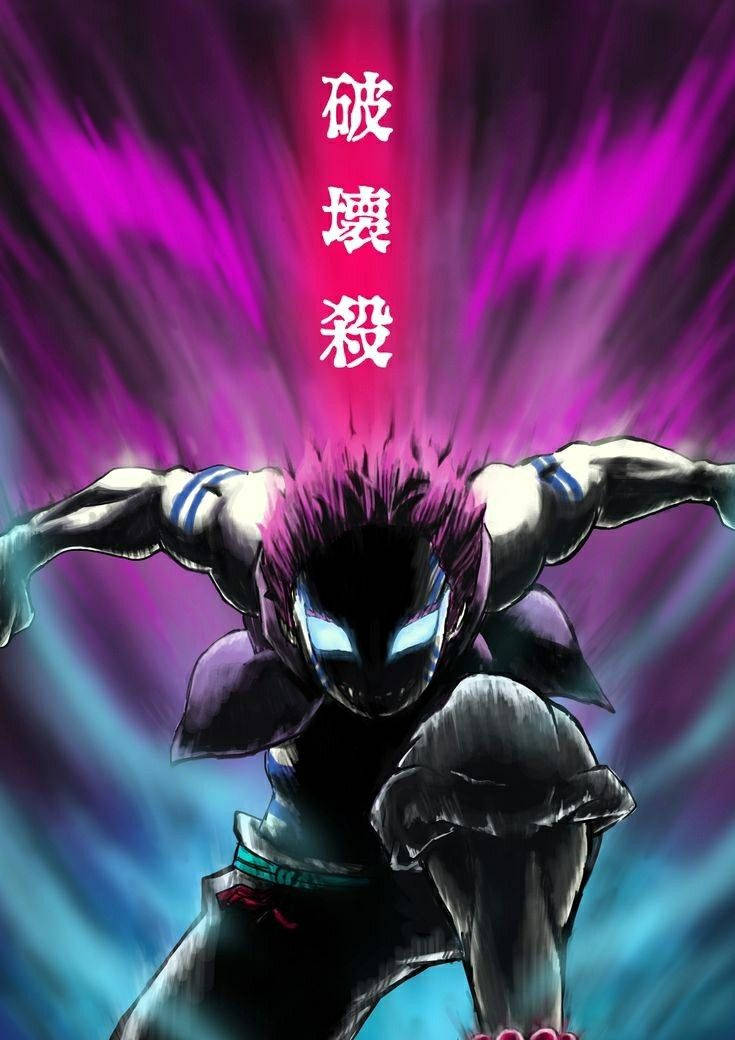 Sanaa ya Damu ya Pepo Akaza wa Demon Slayer Picha ya Ukuta