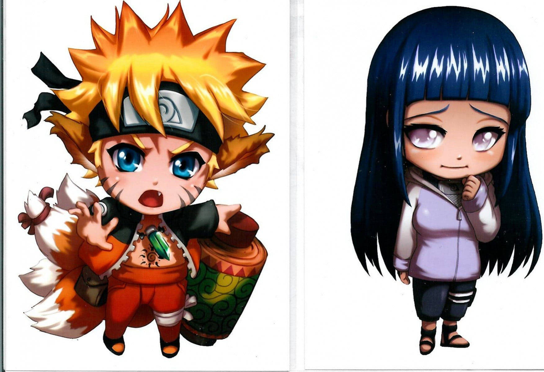 Sanaa ya Dijiti ya Naruto na Hinata Wapenzi Picha ya Ukuta