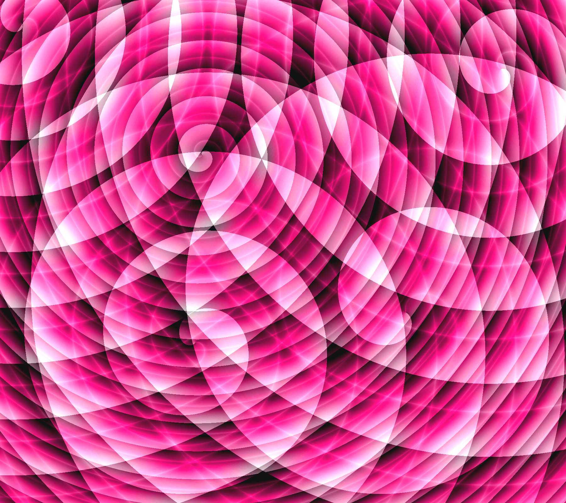 Sanaa ya Fractal ya Rangi ya Waridi Inayong'aa Picha ya Ukuta