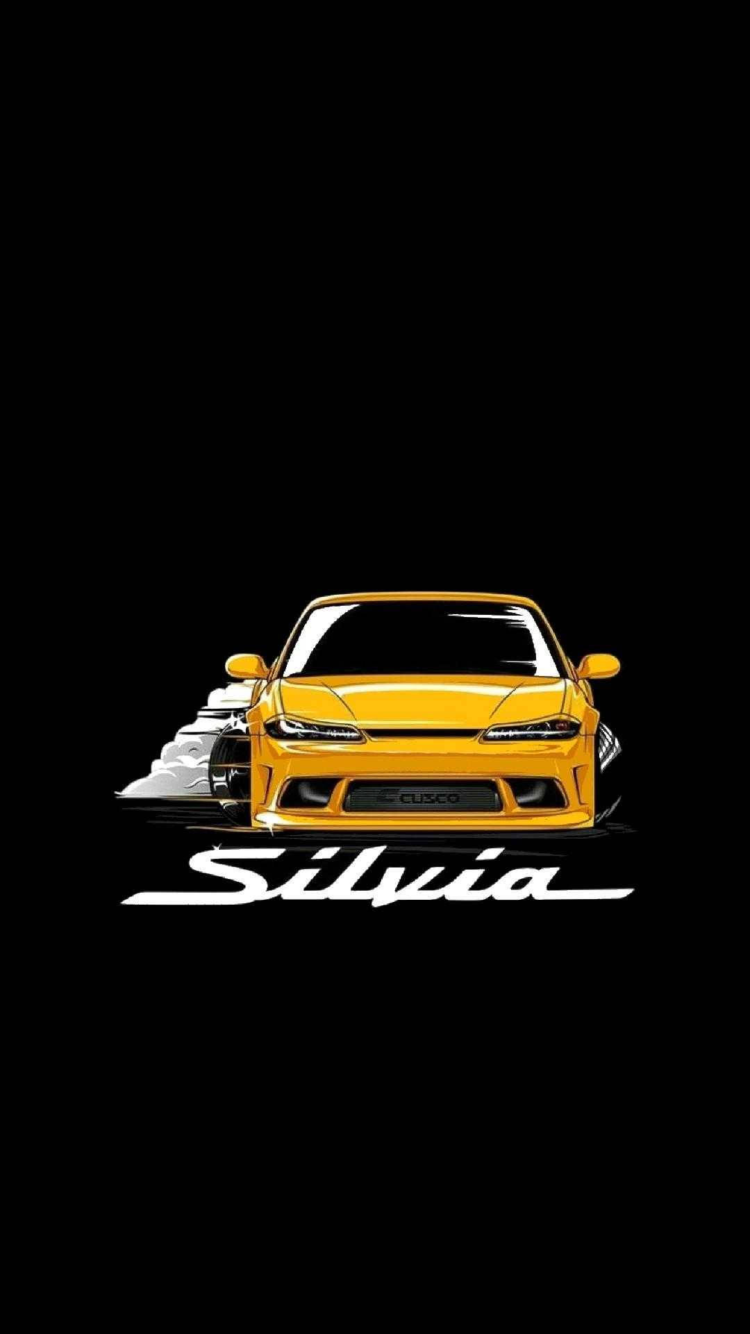 Sanaa ya JDM Aesthetic Nissan Silvia Picha ya Ukuta