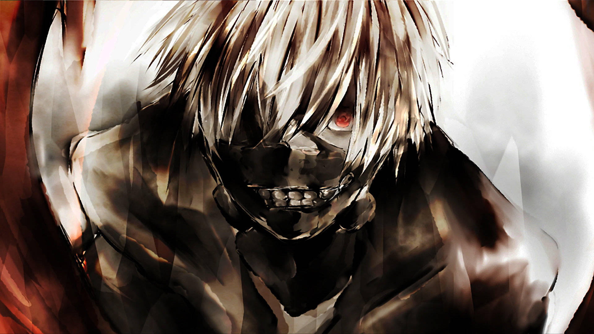 Sanaa ya Ken Kaneki wa Tokyo Ghoul Inayotisha Picha ya Ukuta