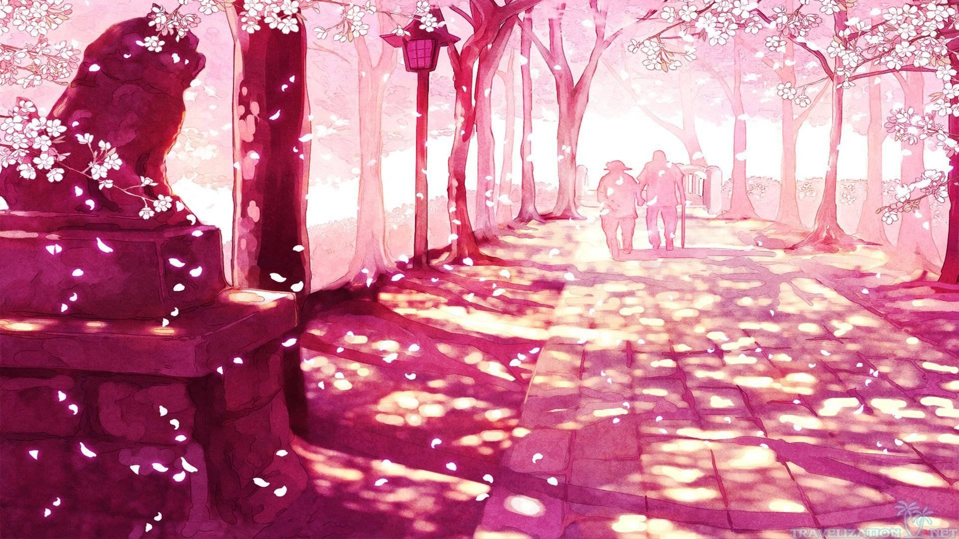 Sanaa ya Kichaa cha Miti ya Sakura Picha ya Ukuta