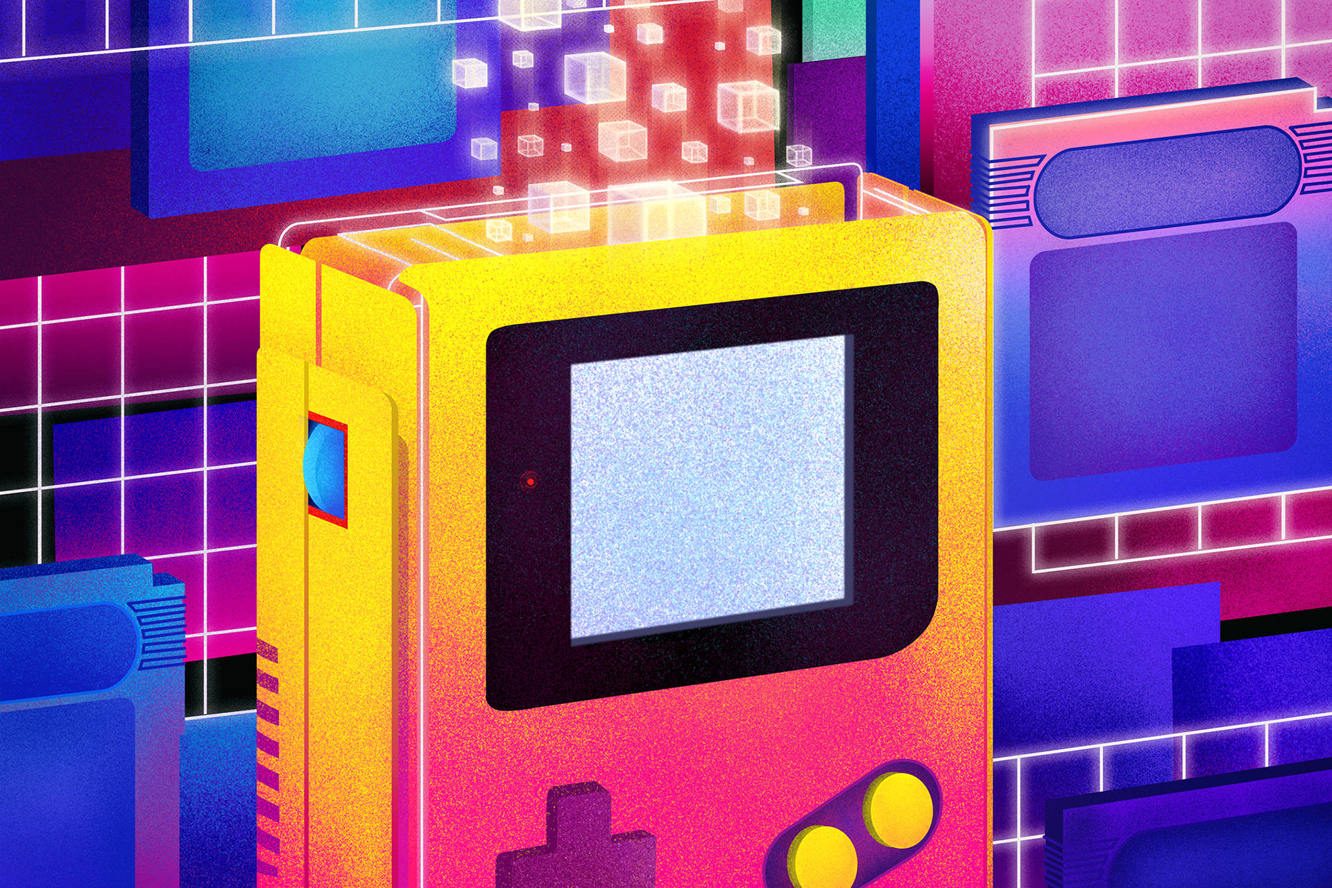 Sanaa ya Kizazi Kipya ya Game Boy Color Picha ya Ukuta