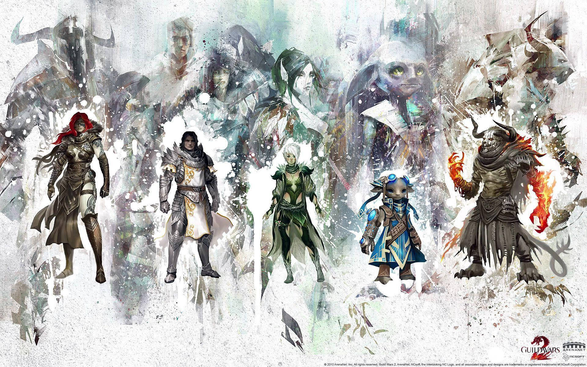 Sanaa ya Kufikirika ya Guild Wars 2 Picha ya Ukuta