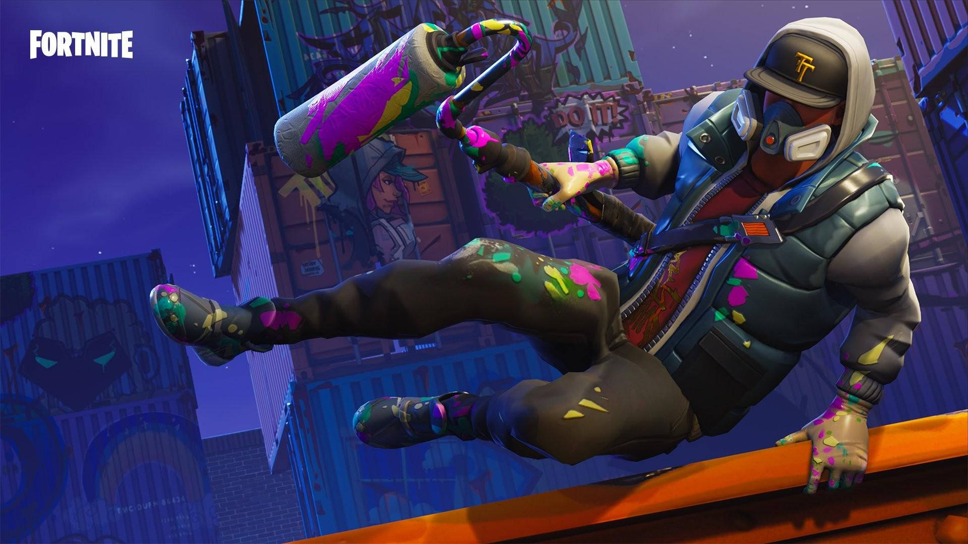 Sanaa ya Kuvutia ya Fortnite Abstrakt Picha ya Ukuta