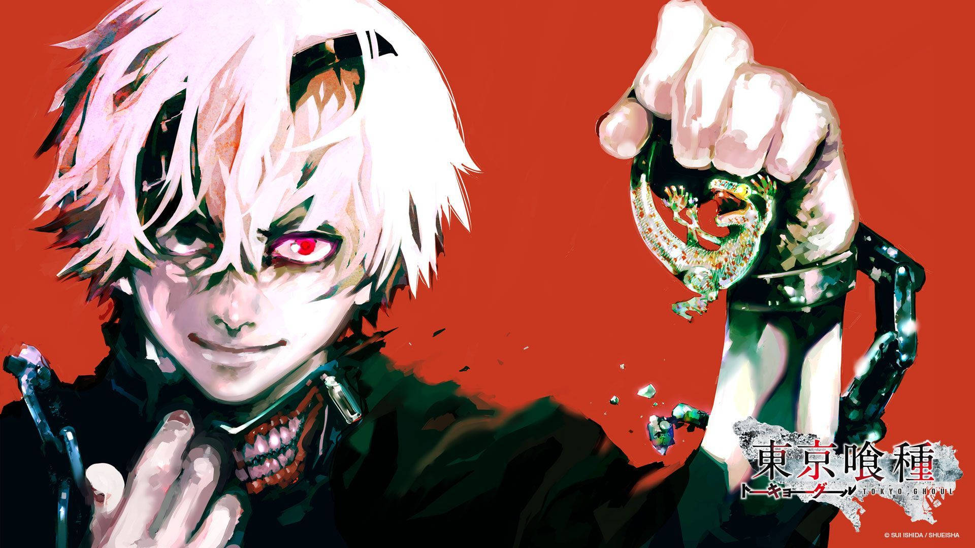 Sanaa ya Manga ya Wahusika wa Tokyo Ghoul Picha ya Ukuta
