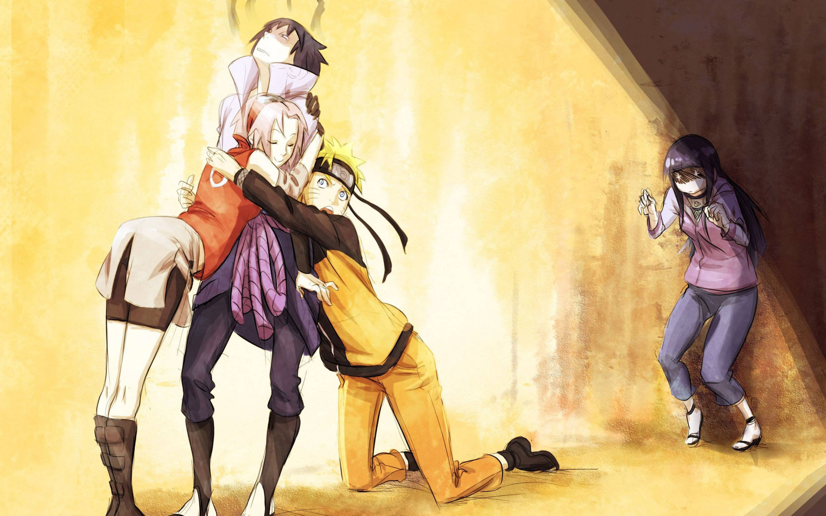 Sanaa ya Mashabiki ya Anime ya Naruto ya Kuchekesha Picha ya Ukuta