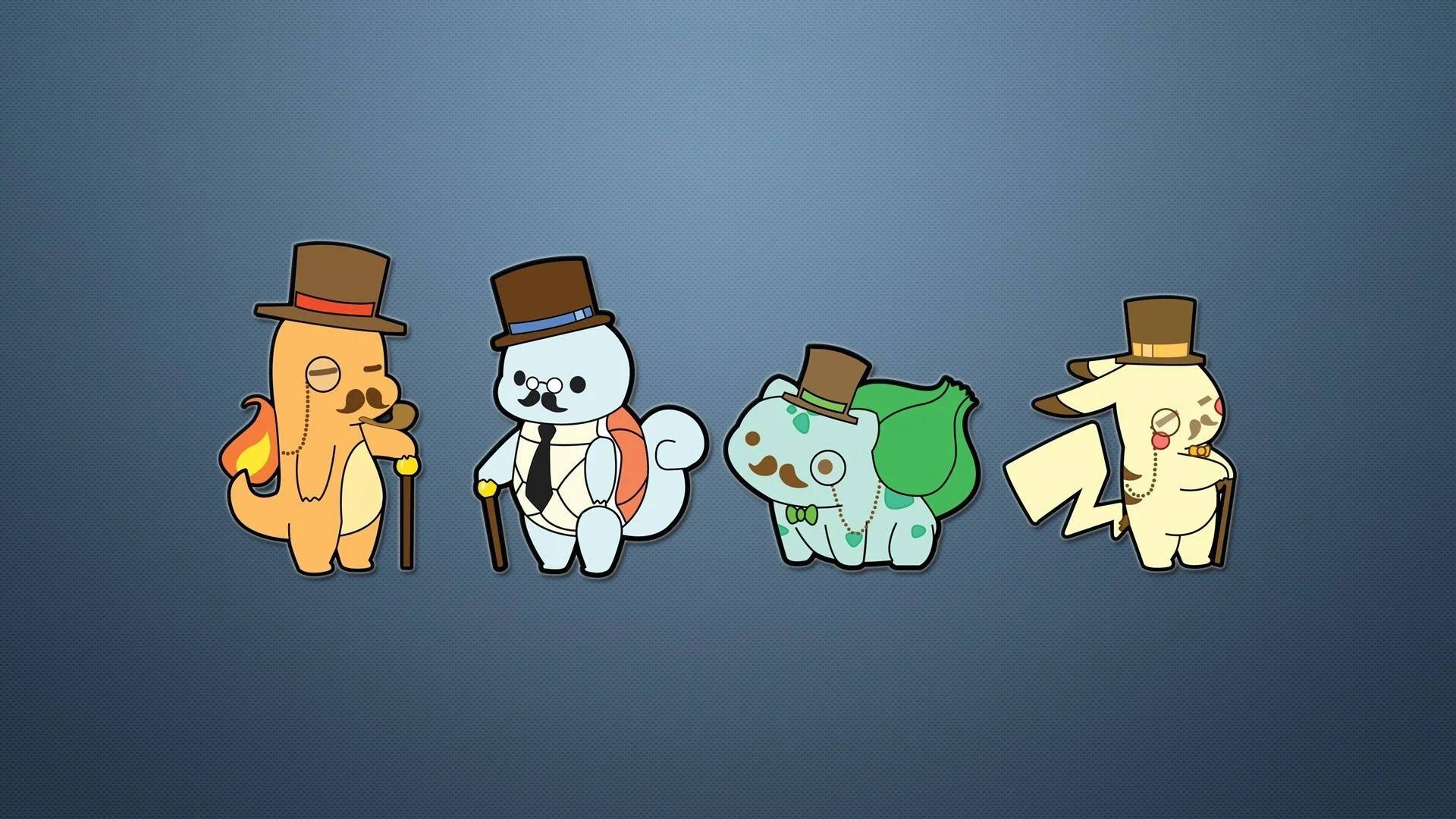Sanaa ya Mashabiki ya Pokemon ya Katuni ya Kuchekesha Picha ya Ukuta