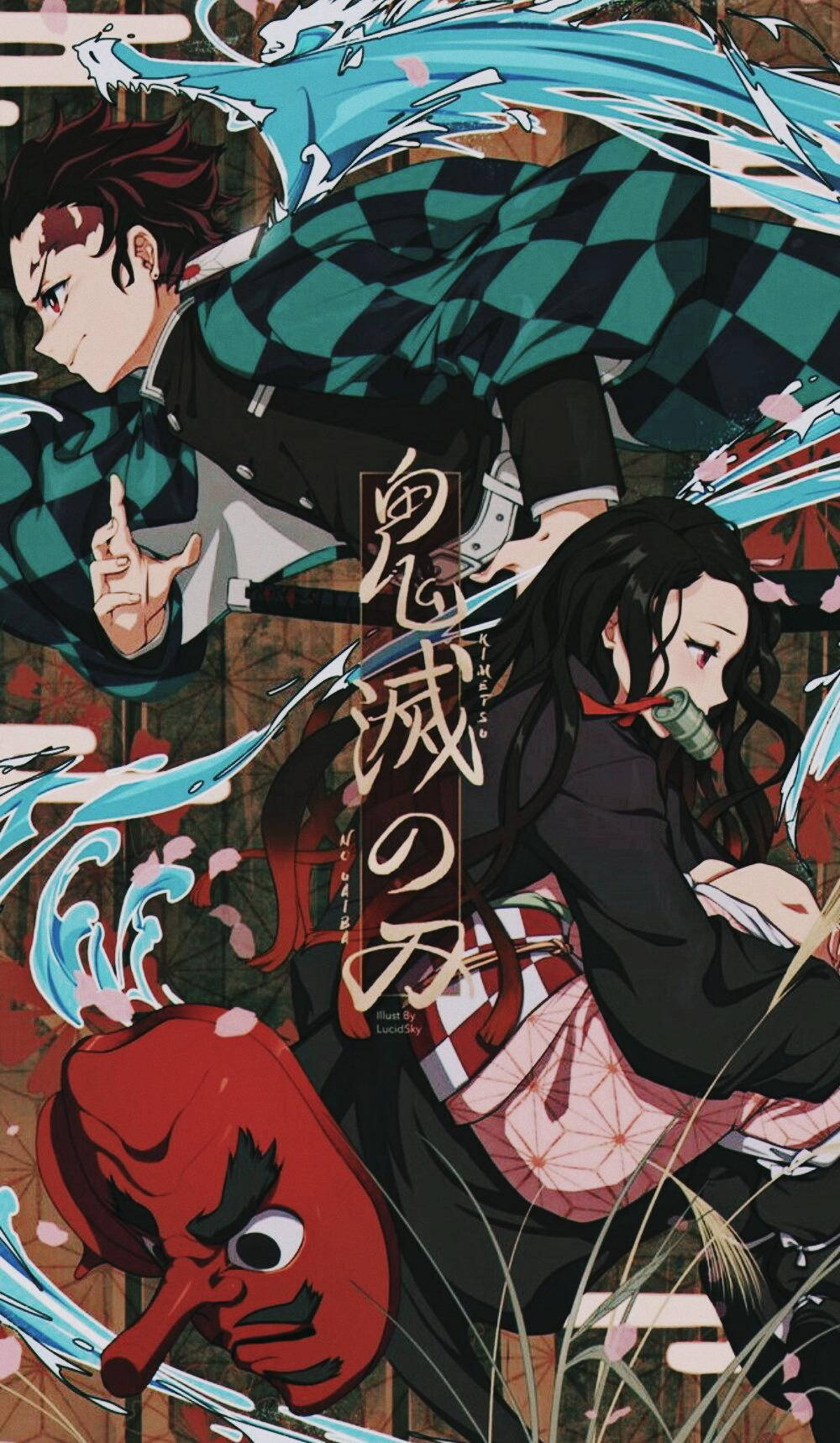 Sanaa ya Muundo wa Kumi wa Tanjiro wa Demon Slayer Picha ya Ukuta