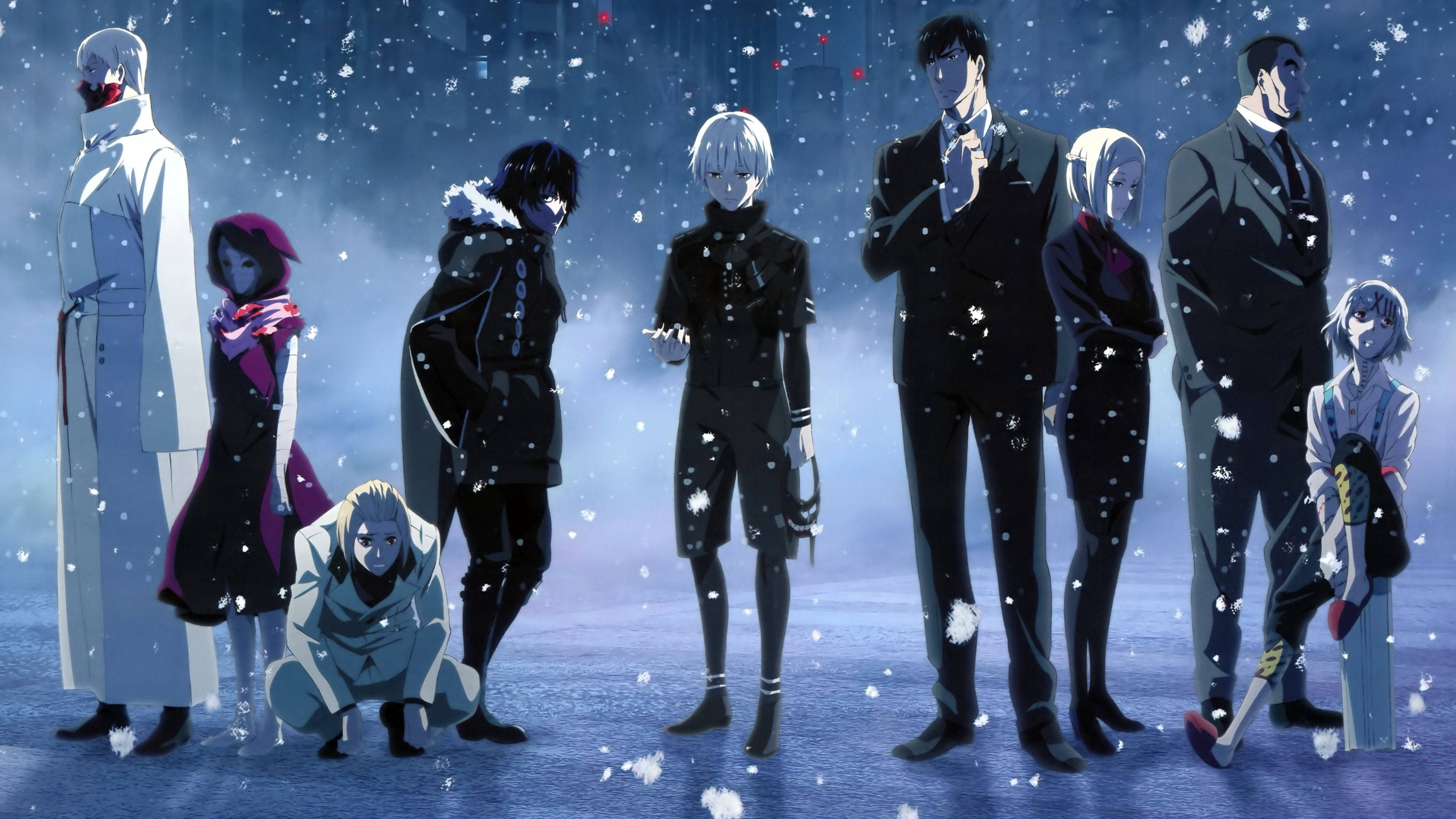 Sanaa ya Pamoja ya Wahusika wa Tokyo Ghoul Picha ya Ukuta