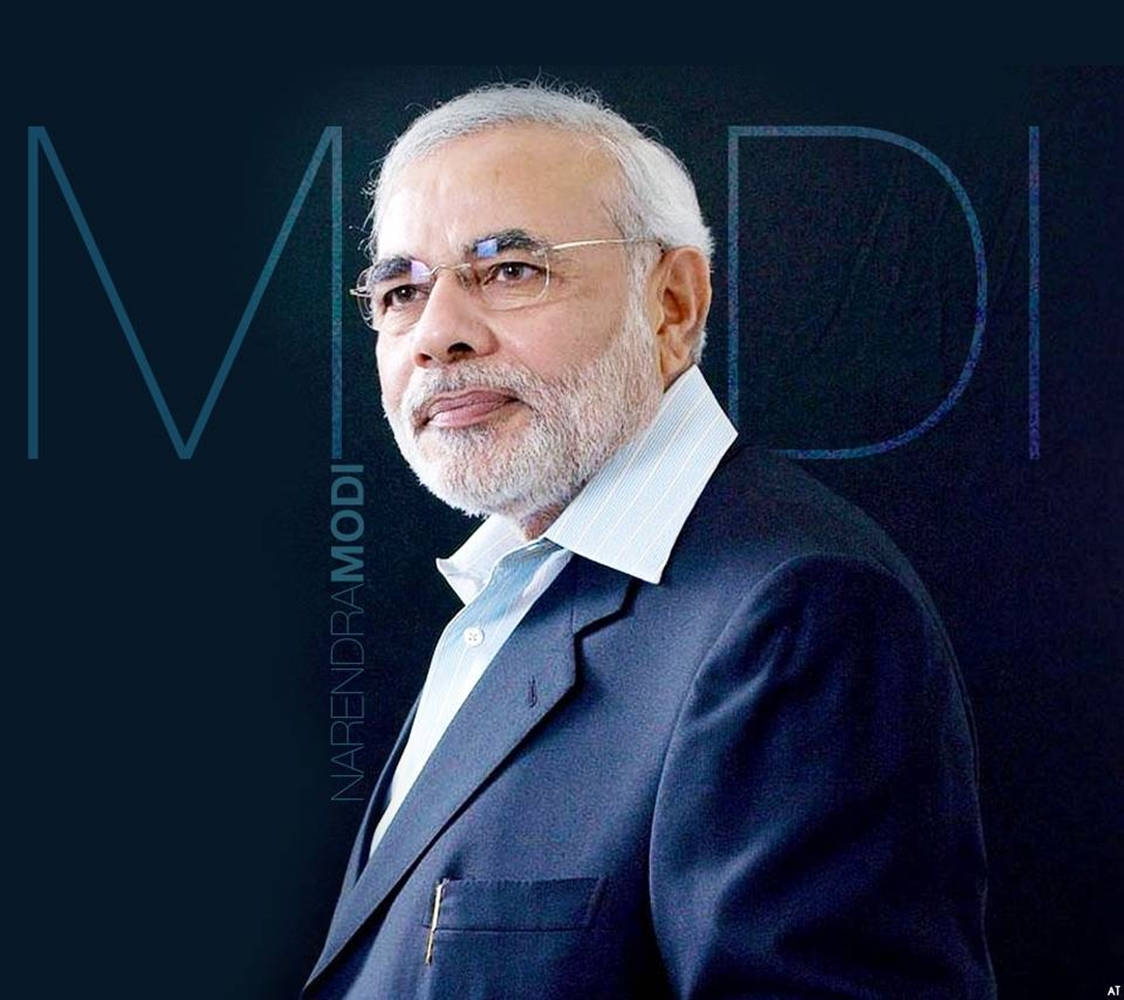 Sanaa ya Picha Rahisi ya Narendra Modi Picha ya Ukuta