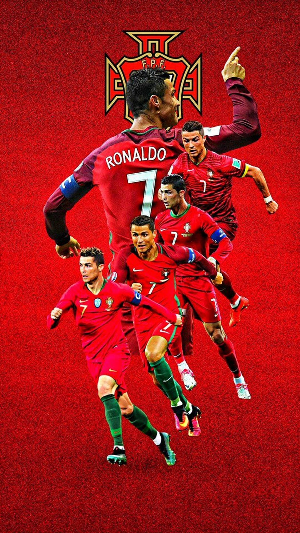 Sanaa ya Picha ya Cristiano Ronaldo Mchezaji Mwenye Mtindo Picha ya Ukuta