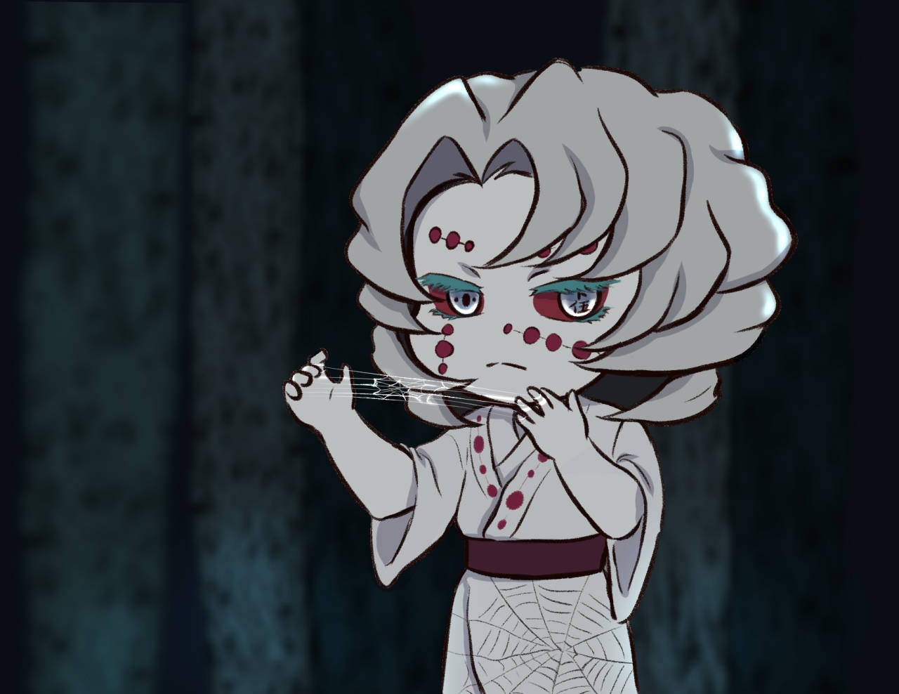 Sanaa ya Rui Mchanga wa Demon Slayer Picha ya Ukuta