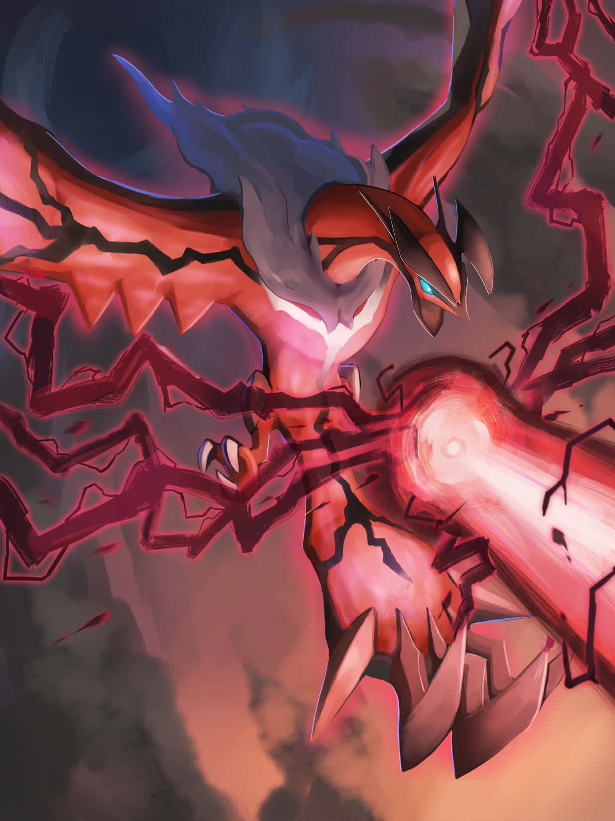 Sanaa ya Shabiki ya Pokemon Yveltal Hadithi Picha ya Ukuta