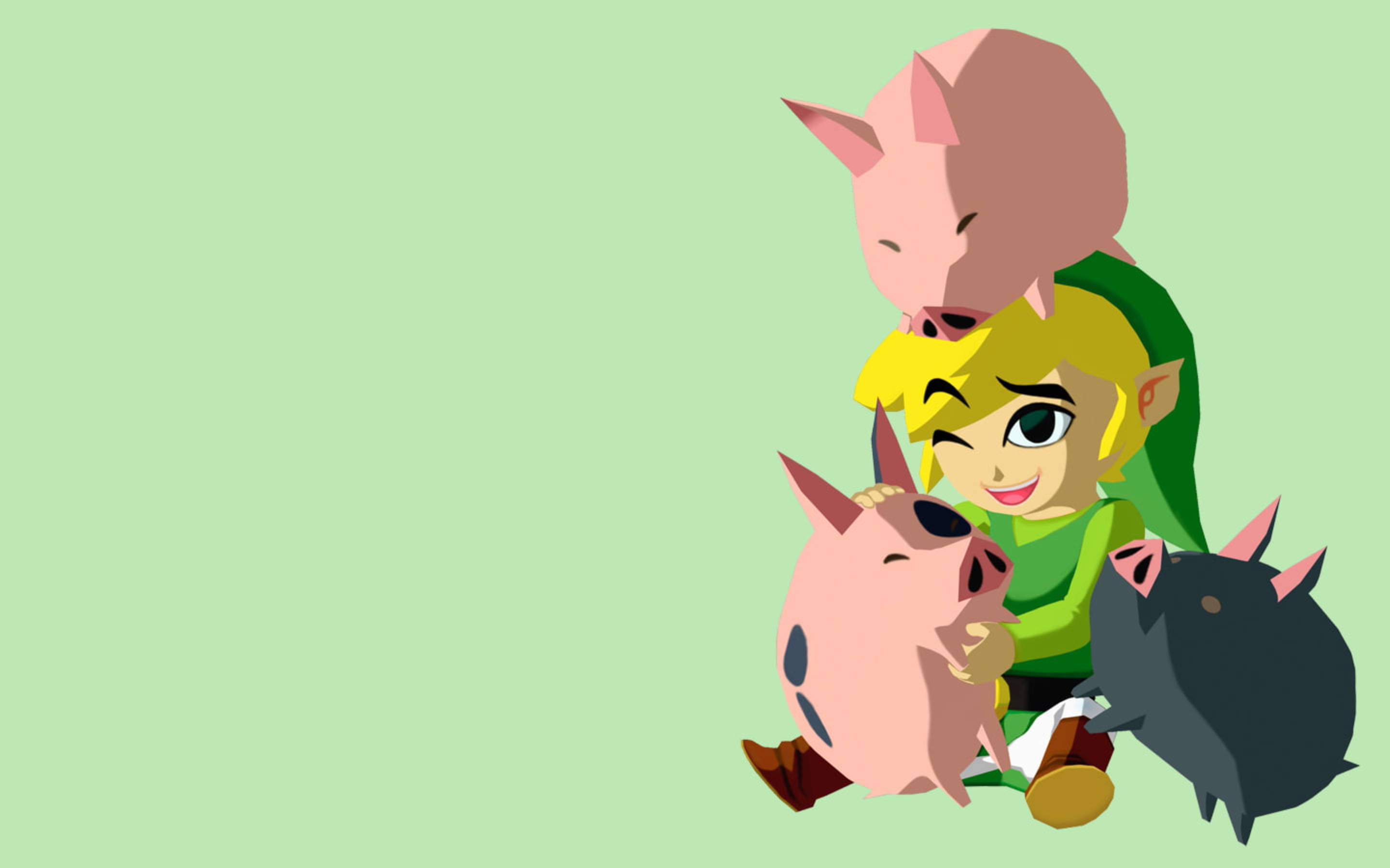 Sanaa ya Shambulio la Nguruwe wa Legend of Zelda Picha ya Ukuta