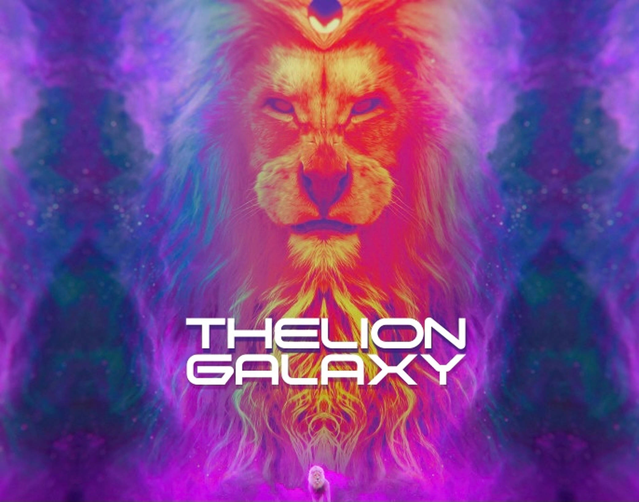Sanaa ya Simba wa Galaxy Picha ya Ukuta