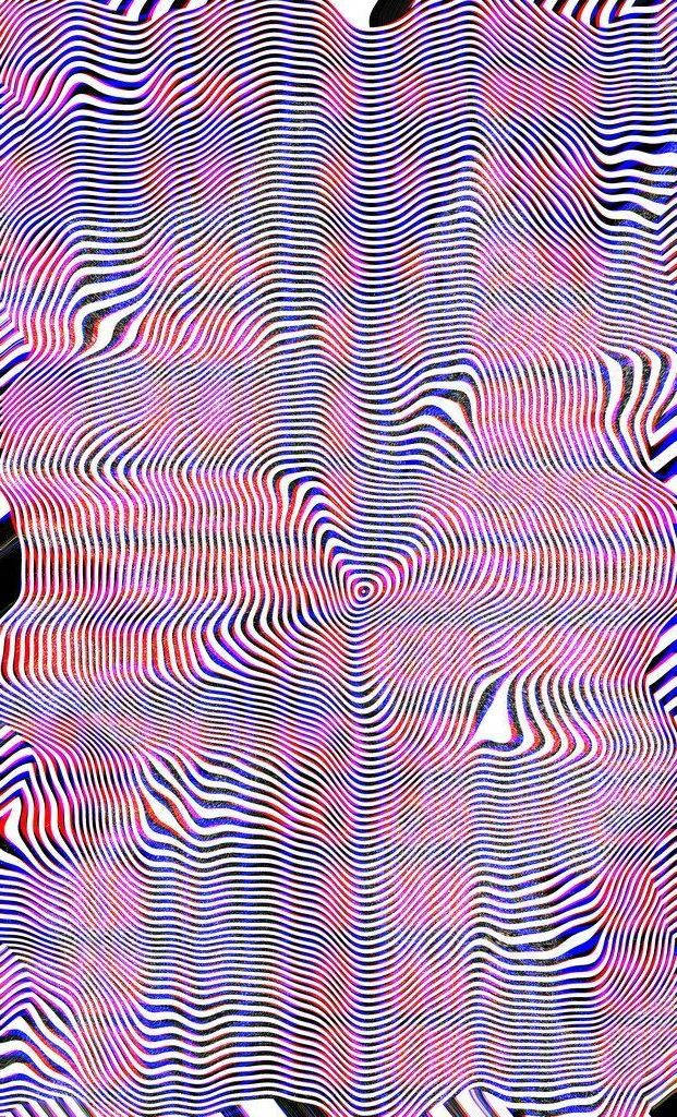 Sanaa ya Udanganyifu wa Macho ya Aesthetic Trippy Picha ya Ukuta