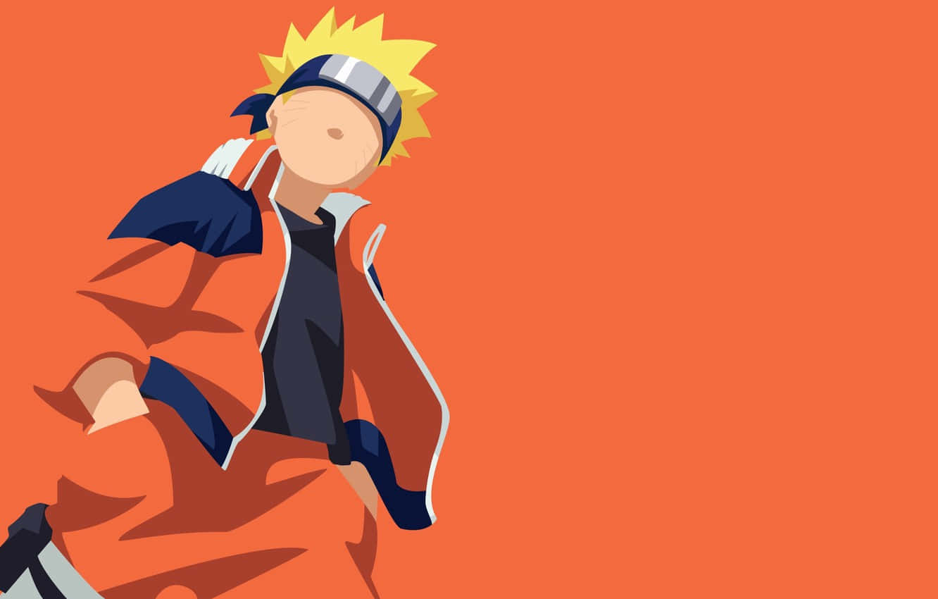 Sanaa ya Vekta ya Anime ya Rangi ya Chungwa ya Uzumaki Naruto Picha ya Ukuta
