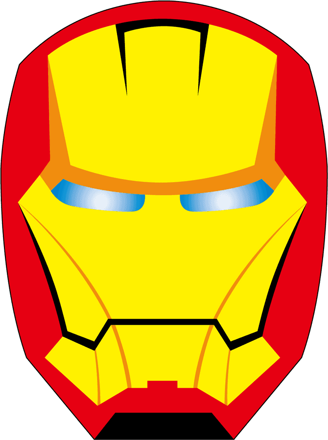 Sanaa ya Vekta ya Kofia ya Iron Man Picha ya Ukuta