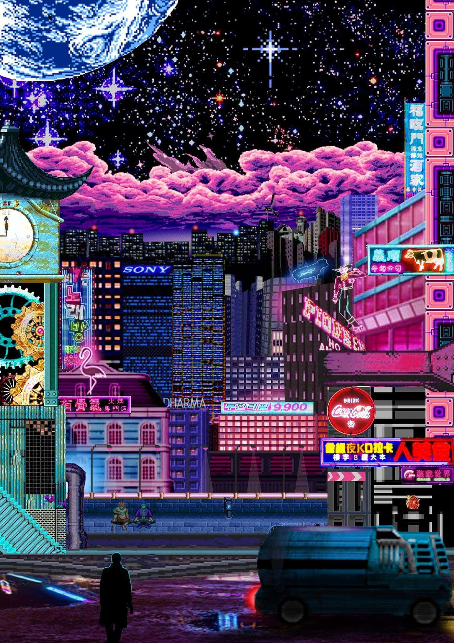Sanaa ya Vintage: Kuhamasisha Nostalgia kwa Mandhari ya Retro Aesthetic Picha ya Ukuta