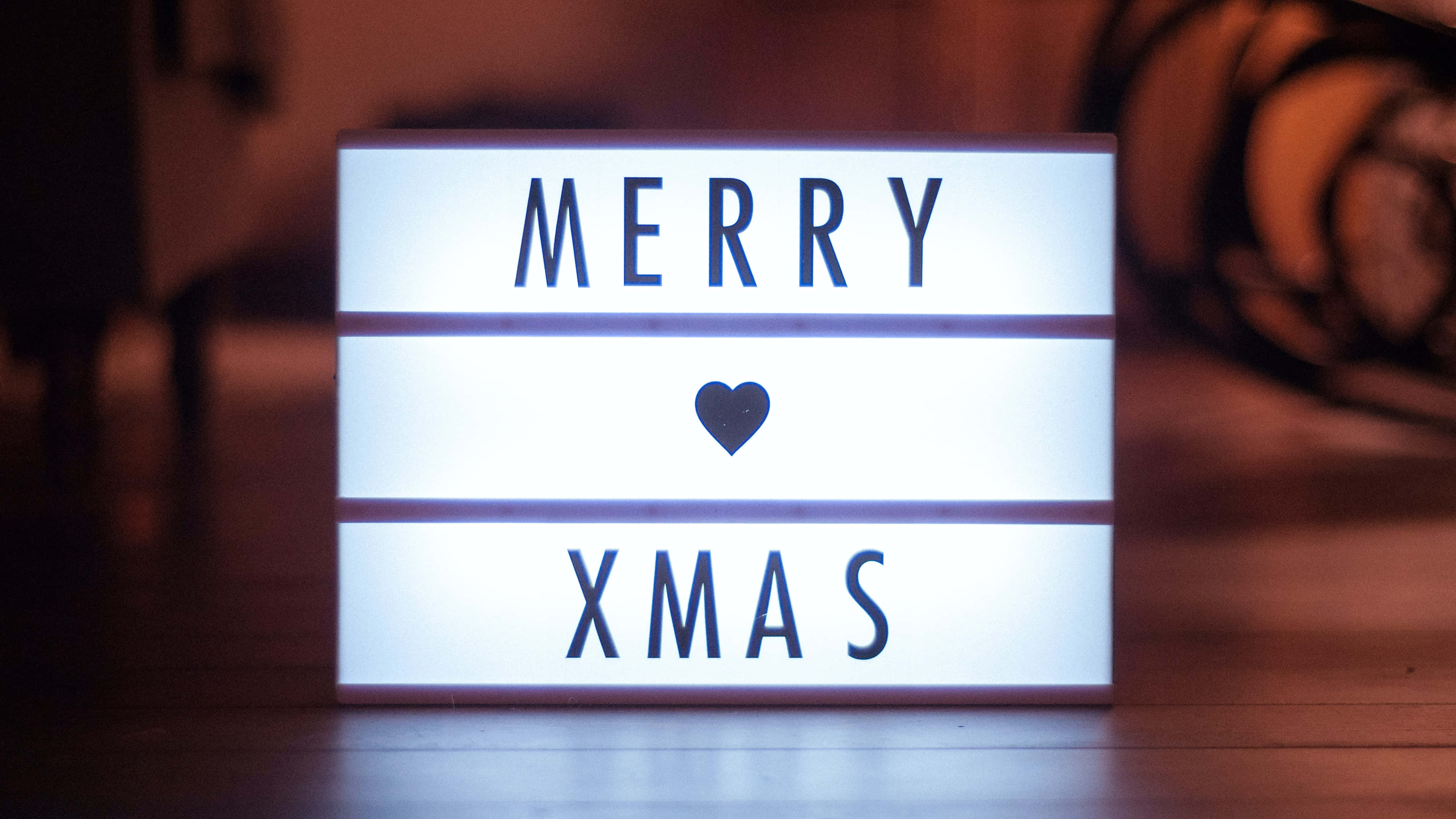 Sanduku la Mwanga na Mandhari ya Merry Xmas Picha ya Ukuta