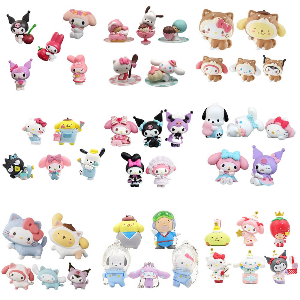Sanrio Dawati Wote Wahusika wa Vinyago Picha ya Ukuta