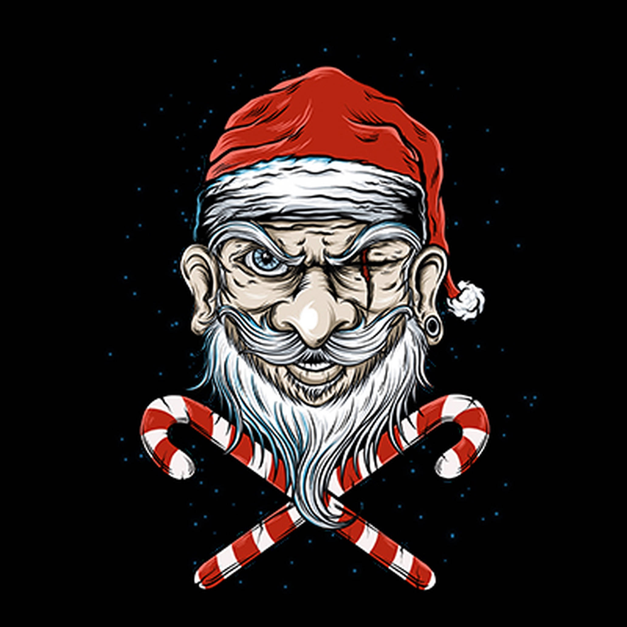 Santa Mbaya Pirate Picha ya Ukuta