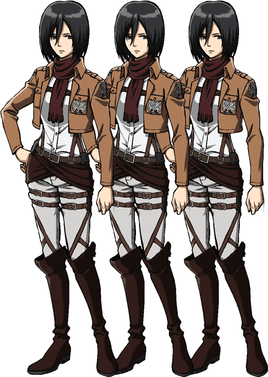 Sare ya Kikosi cha Skauti cha Mikasa Ackerman Picha ya Ukuta