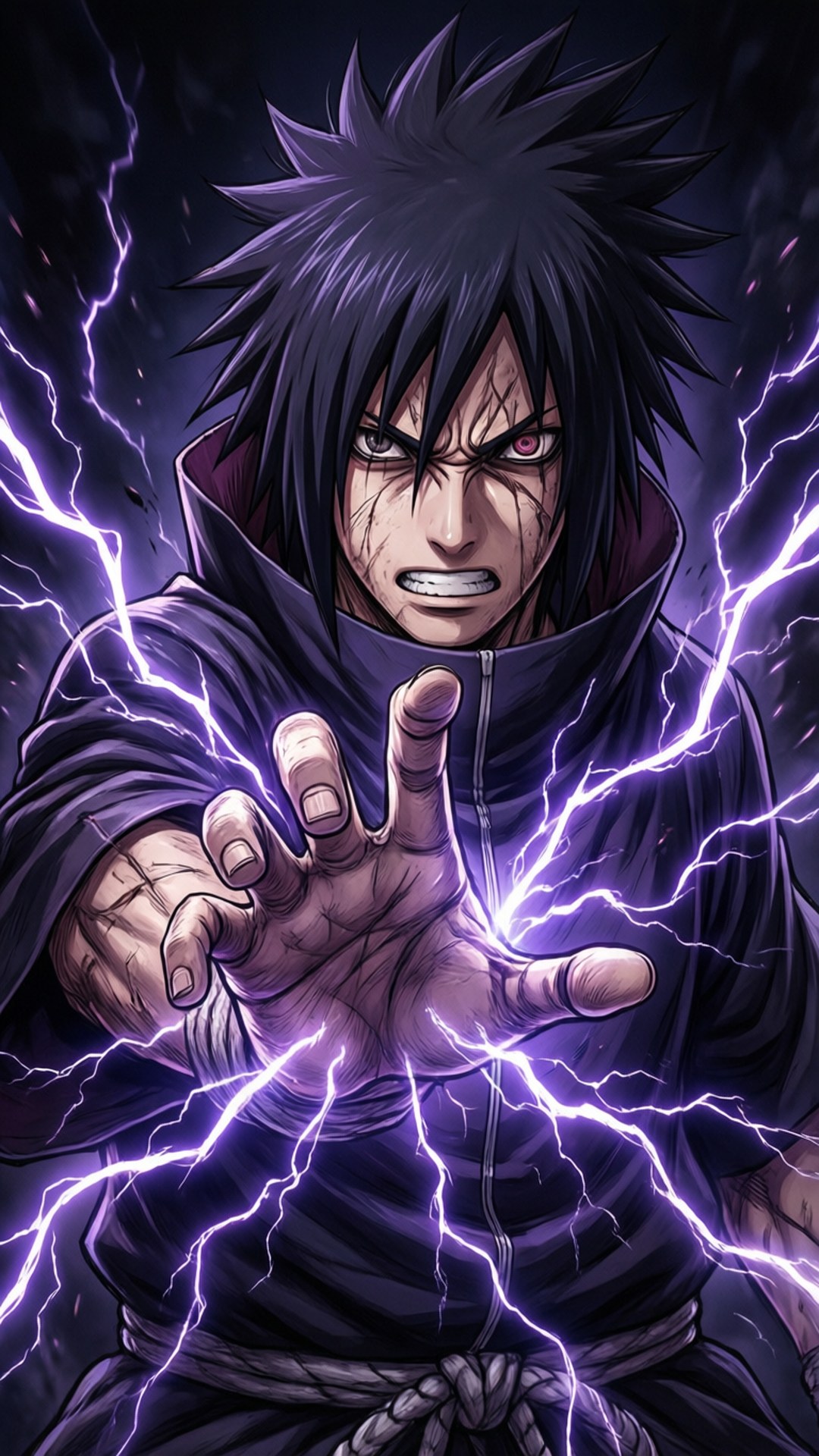 Sasuke Chidori Umeme Picha ya Ukuta