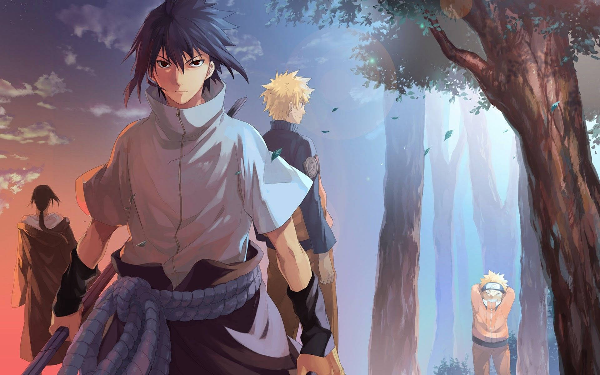 Sasuke na Itachi - Ndugu wa Uchiha Picha ya Ukuta