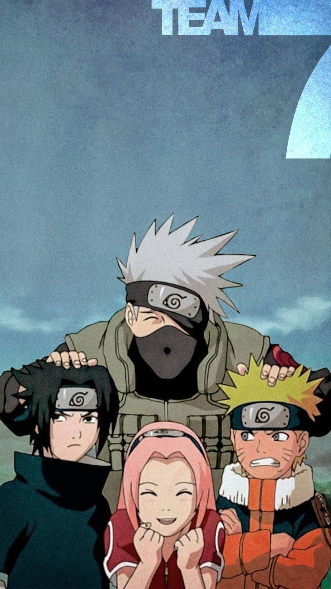 Sasuke Naruto iPhone Pamoja na Timu 7 Picha ya Ukuta
