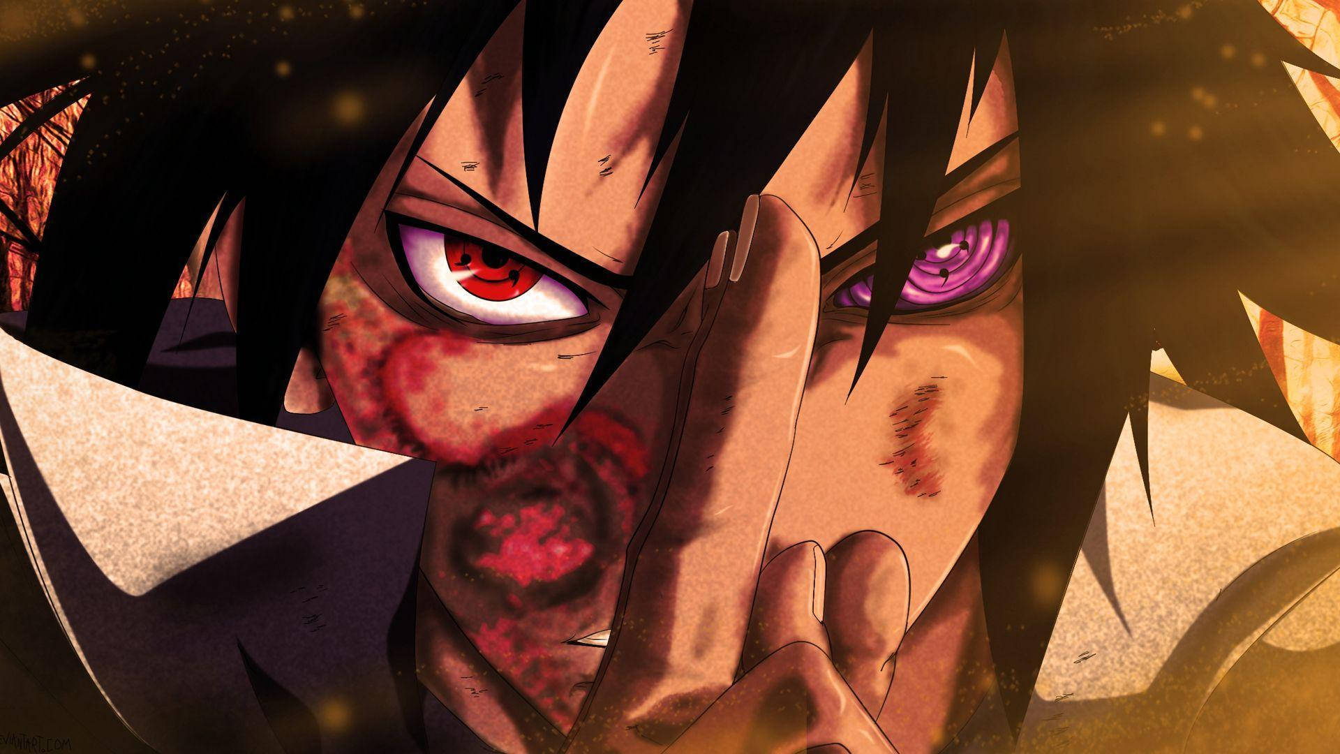 Sasuke, Ninja Mwenye Nguvu na Hatari Picha ya Ukuta