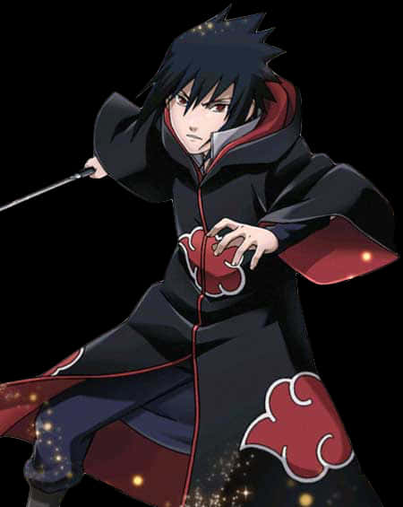 Sasuke Uchiha Mavazi ya Akatsuki Picha ya Ukuta