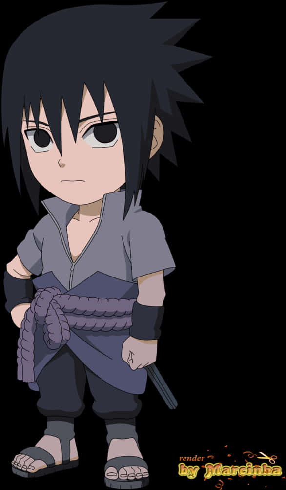 Sasuke Uchiha Mdogo Render Picha ya Ukuta