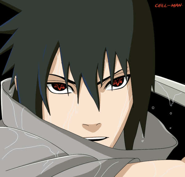 Sasuke Uchiha Mwangaza wa Sharingan Picha ya Ukuta
