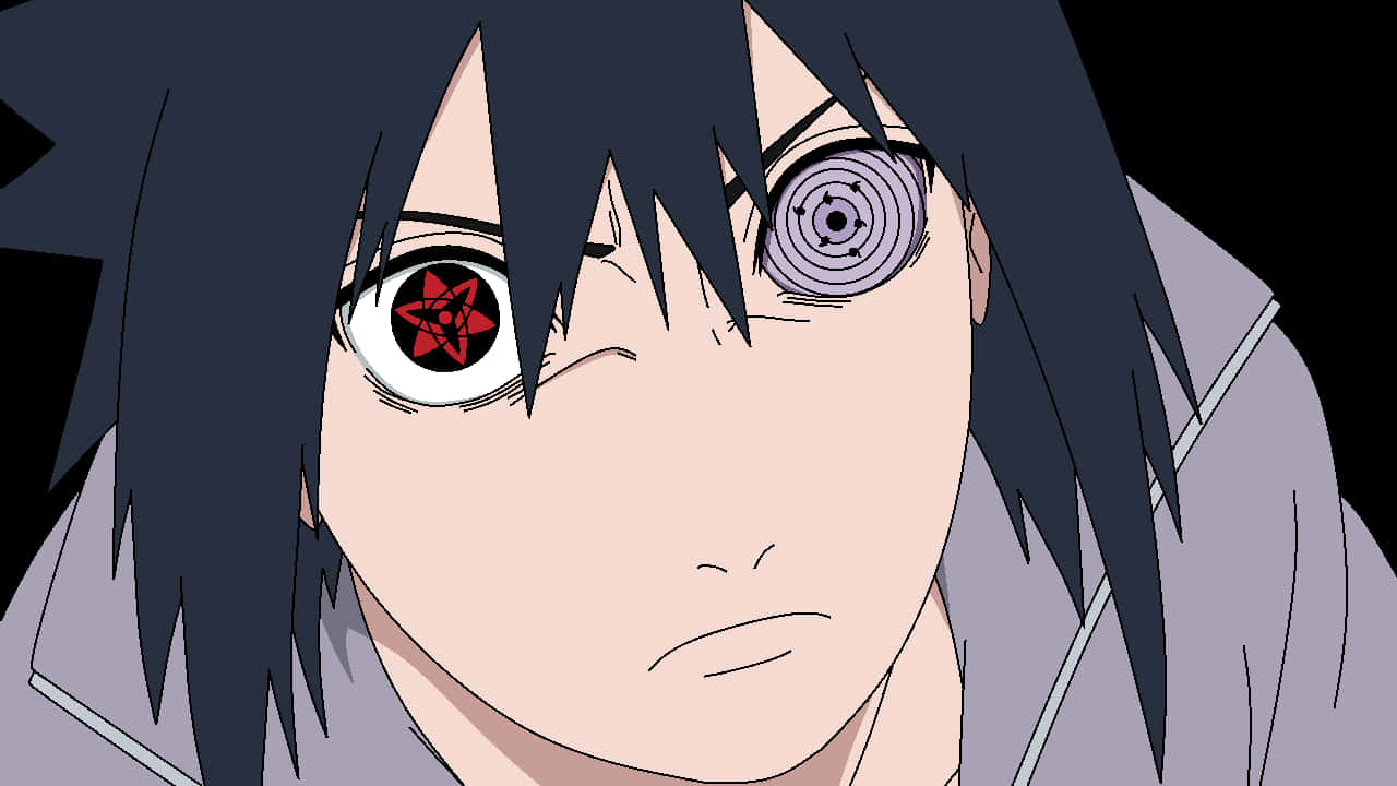 Sasuke Uchiha Sharingan na Rinnegan Picha ya Ukuta