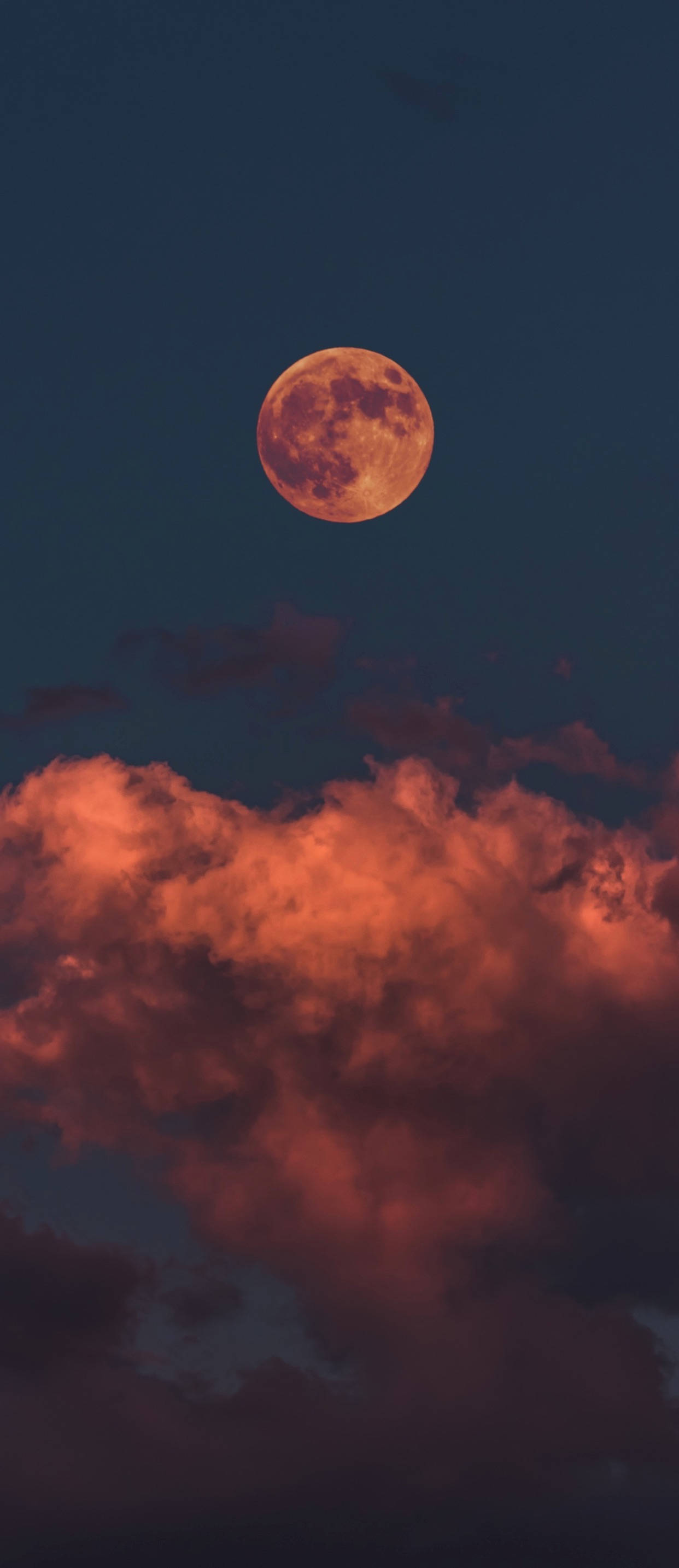 Scary Lunar Moon Halloween iPhone Picha ya Ukuta
