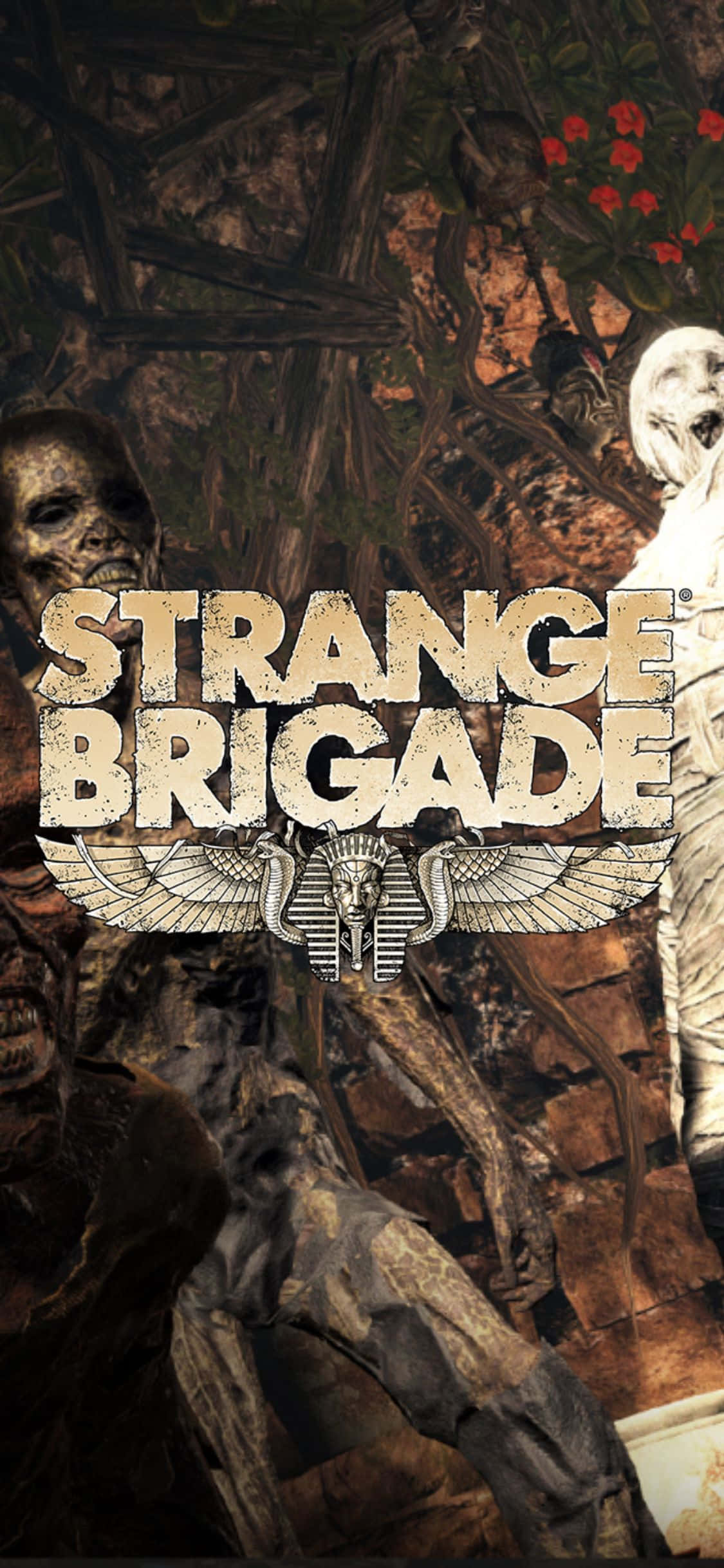 Scary Skeleton Zombies iPhone X Strange Brigade Background Picha ya Ukuta