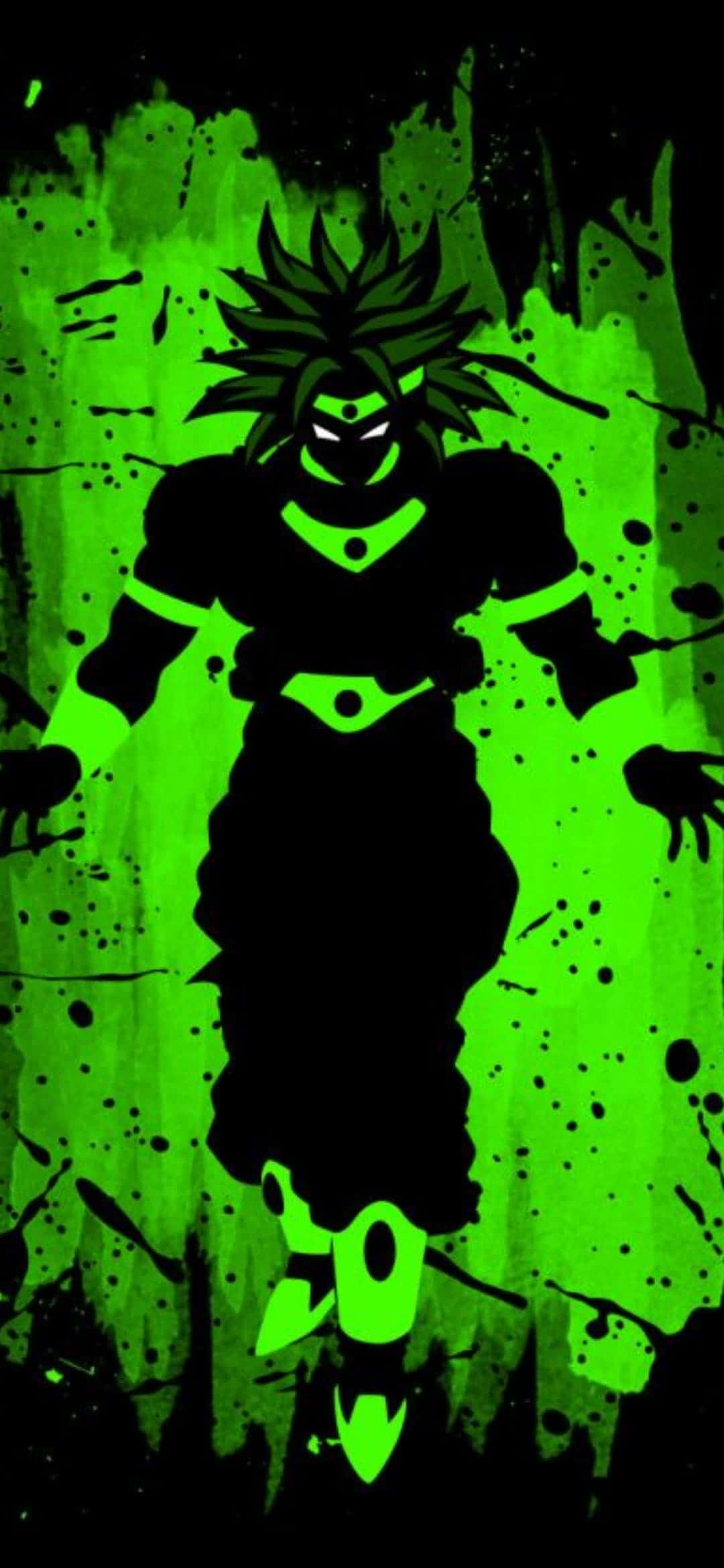 Scroll with Ease on the Smooth Broly iPhone Display Picha ya Ukuta