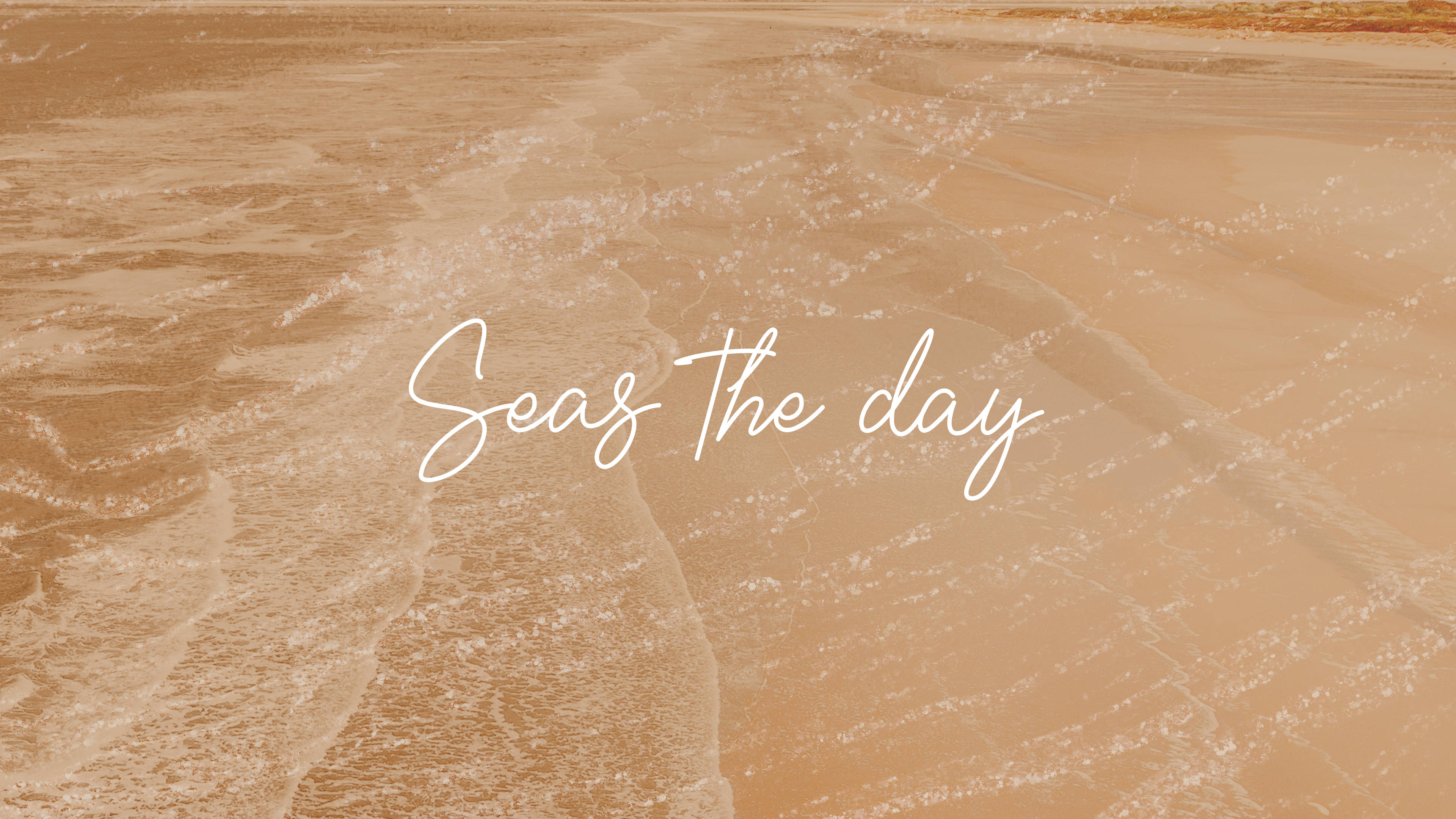 Seas The Day Aesthetic ya Cream Picha ya Ukuta