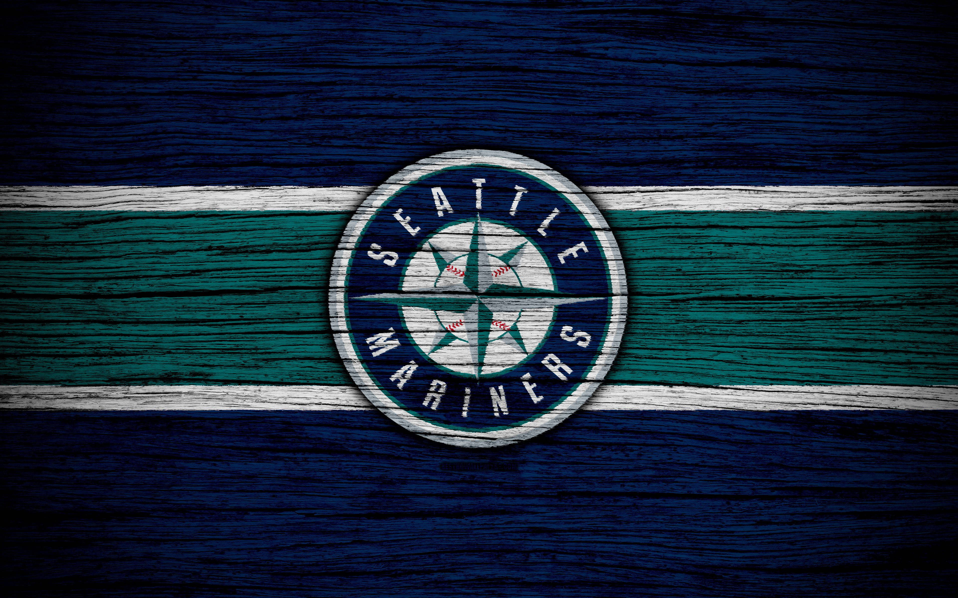 Seattle Mariners yenye Mchoro wa Mbao Picha ya Ukuta