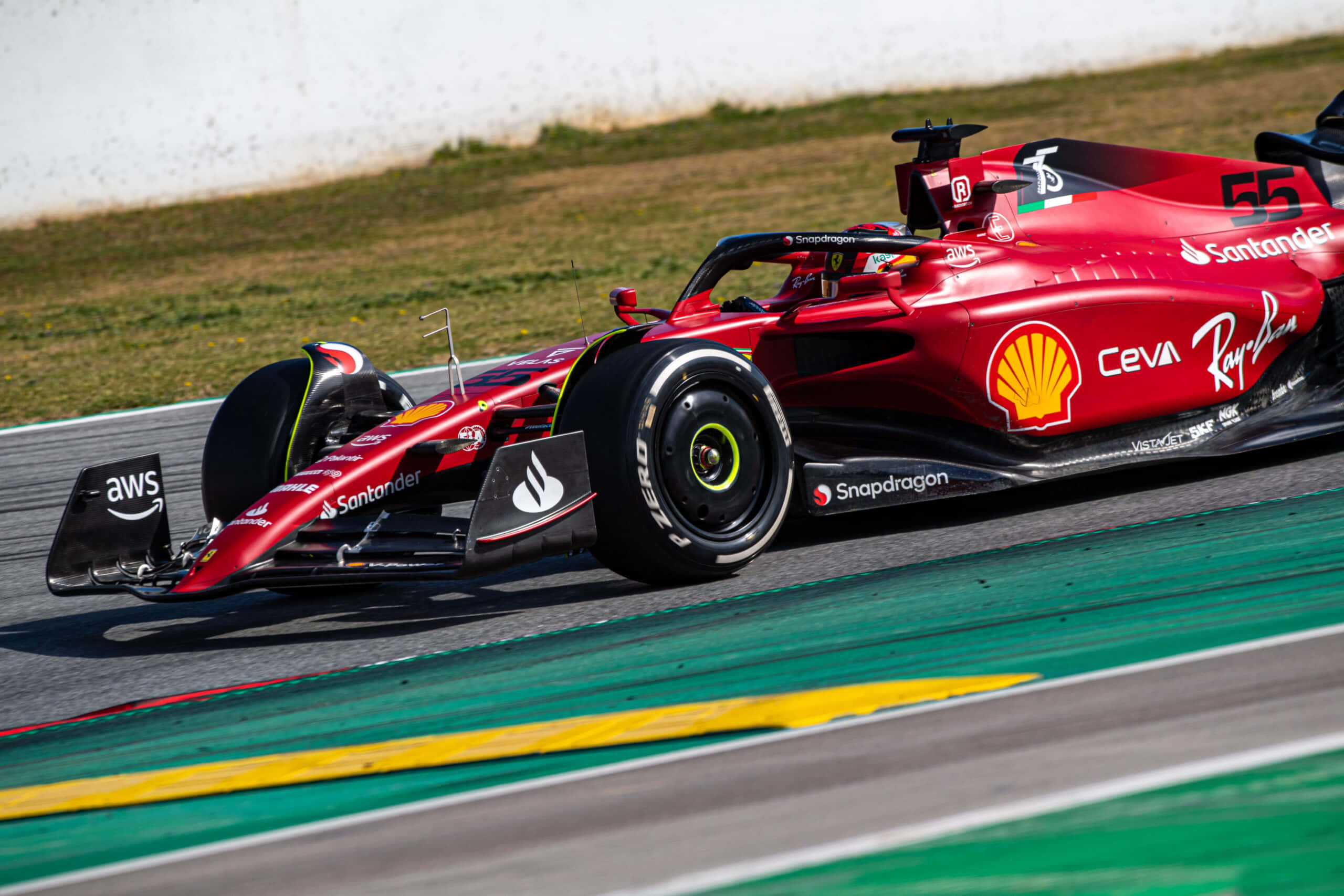Sebastian Vettel mshindi kwenye podium katika Monaco Grand Prix 2017 Picha ya Ukuta