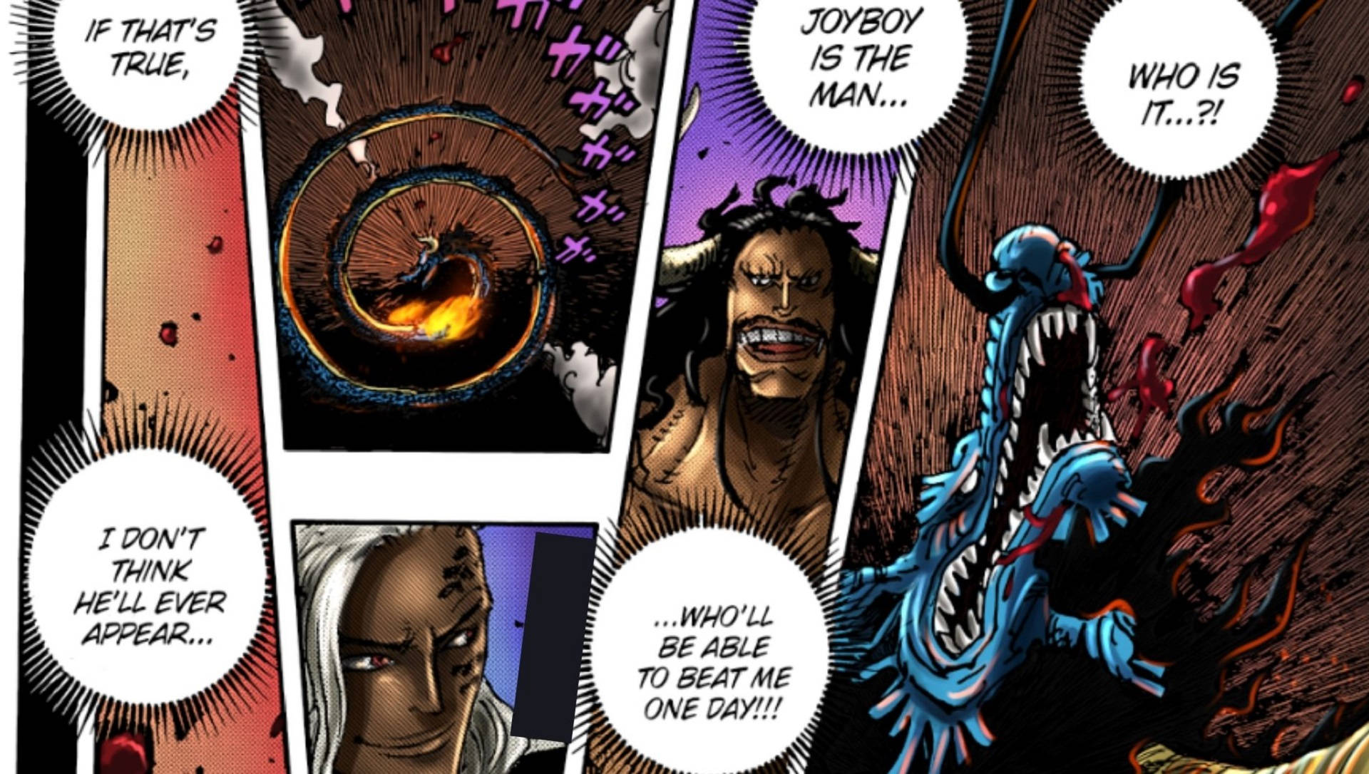 Sehemu ya Manga ya King na Kaido Picha ya Ukuta