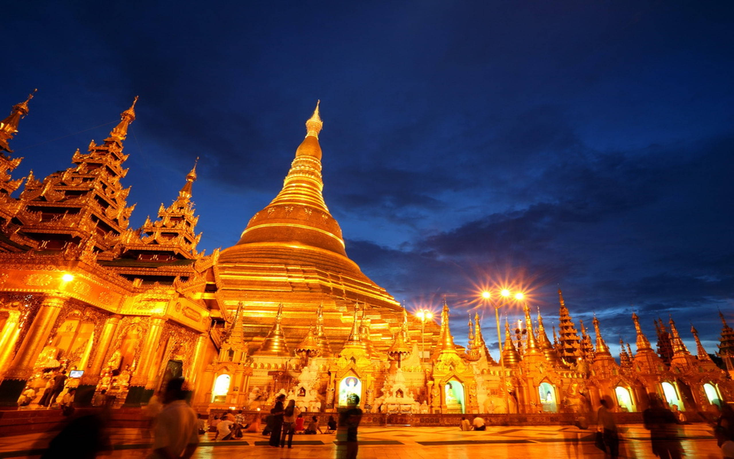 Sehemu ya Tourist ya Yangon Picha ya Ukuta
