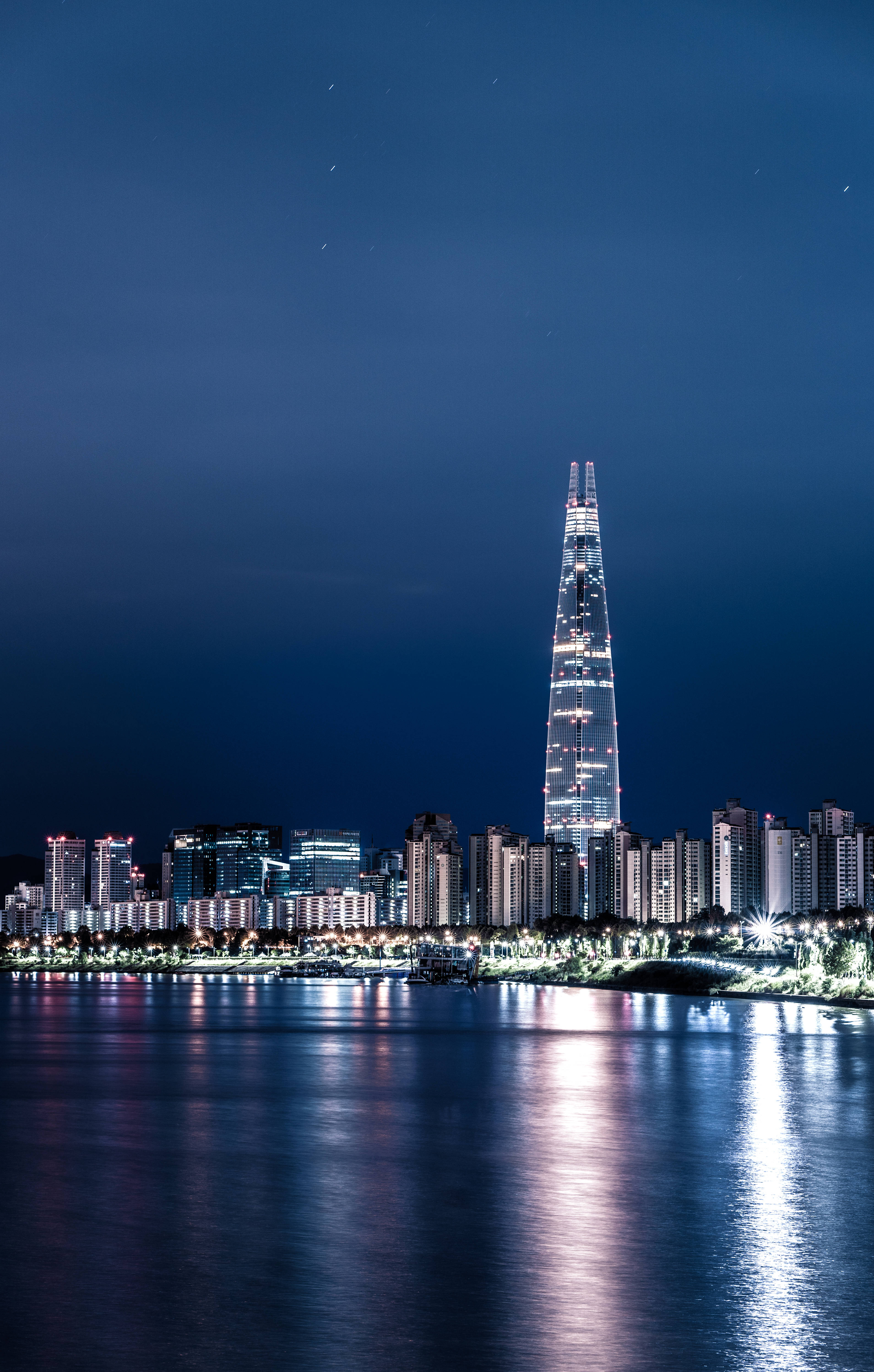 Seoul Lotte Tower Picha ya Ukuta