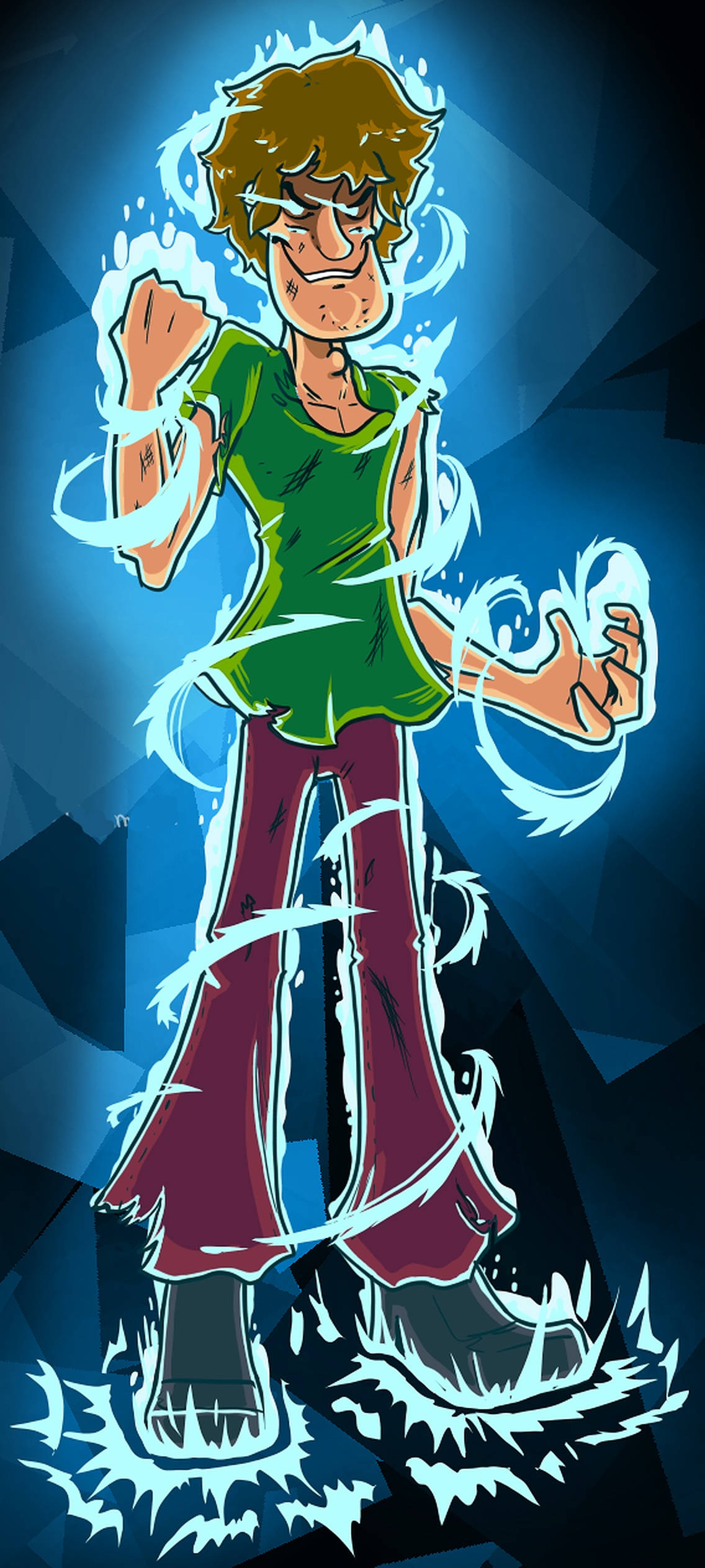 Shaggy Ultra Instinct Glowing Up Picha ya Ukuta