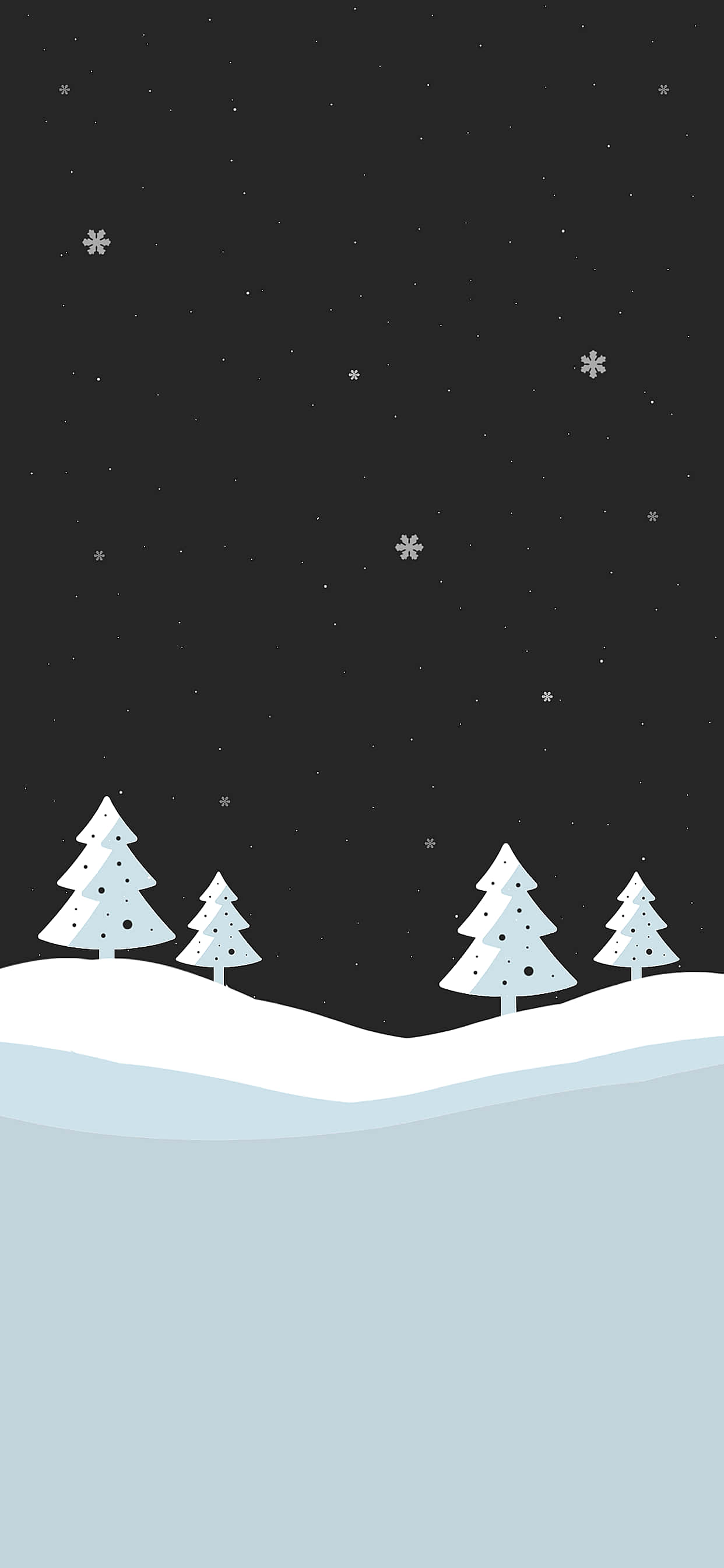 Shamba la Krismasi la White Christmas iPhone Picha ya Ukuta