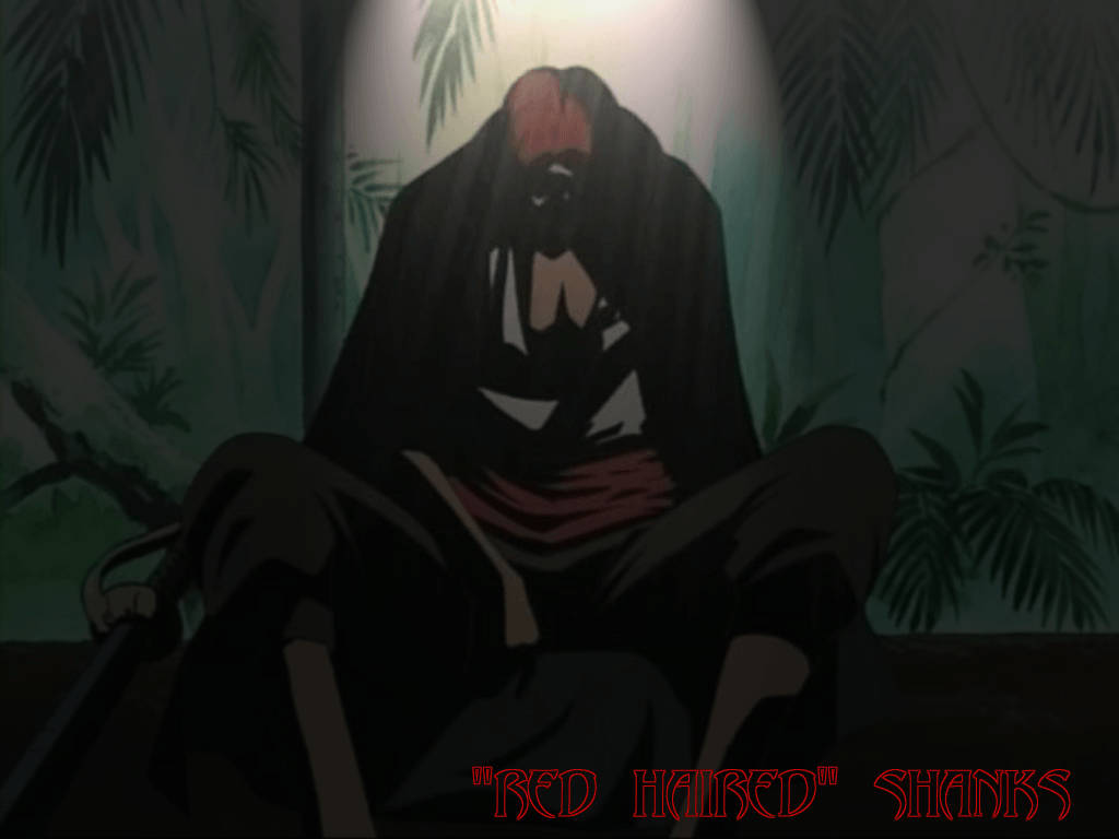 Shanks Mwenye Nywele Nyekundu One Piece Picha ya Ukuta