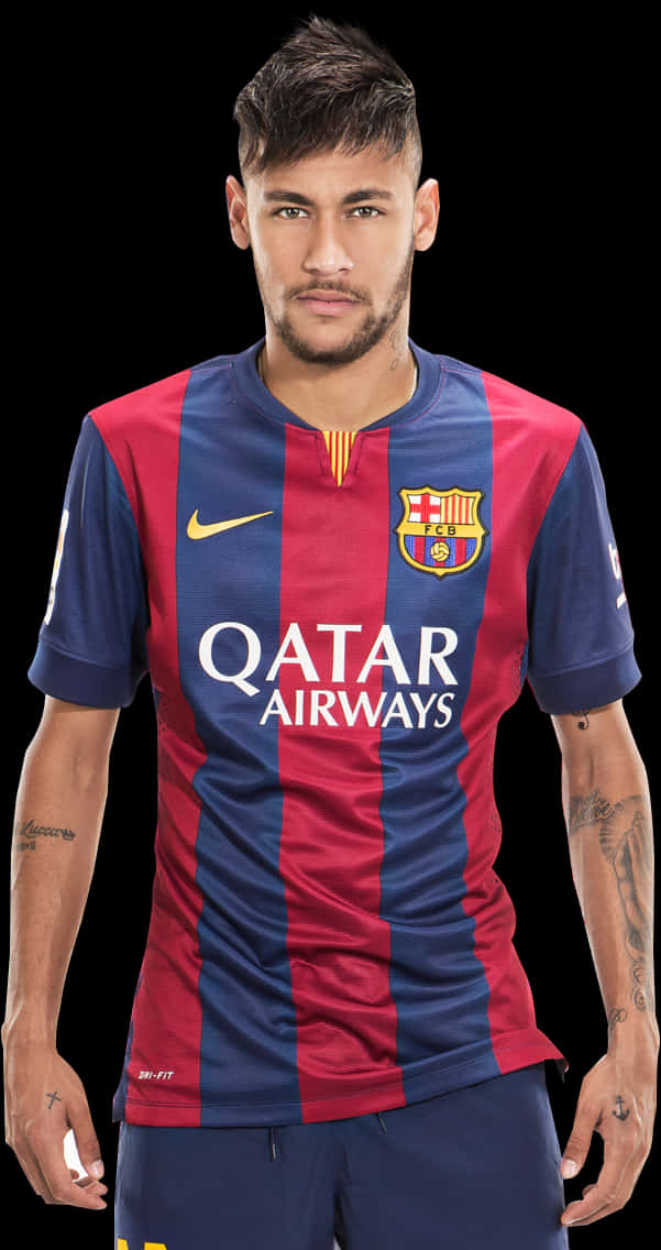 Shati la Neymar katika Klabu ya F C Barcelona Picha ya Ukuta