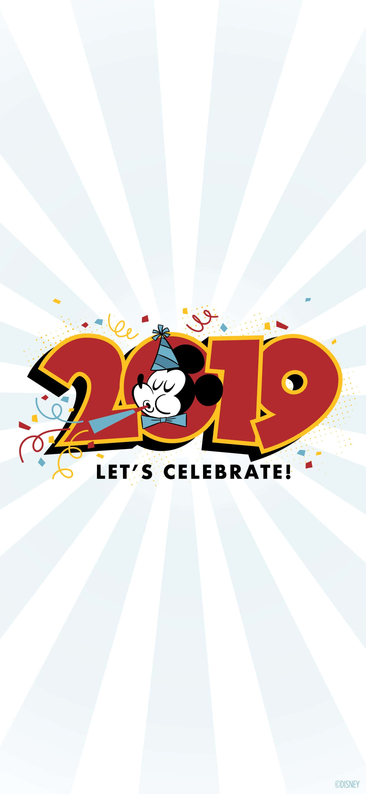 Sherehe mwaka mpya na Mickey Mouse! Picha ya Ukuta